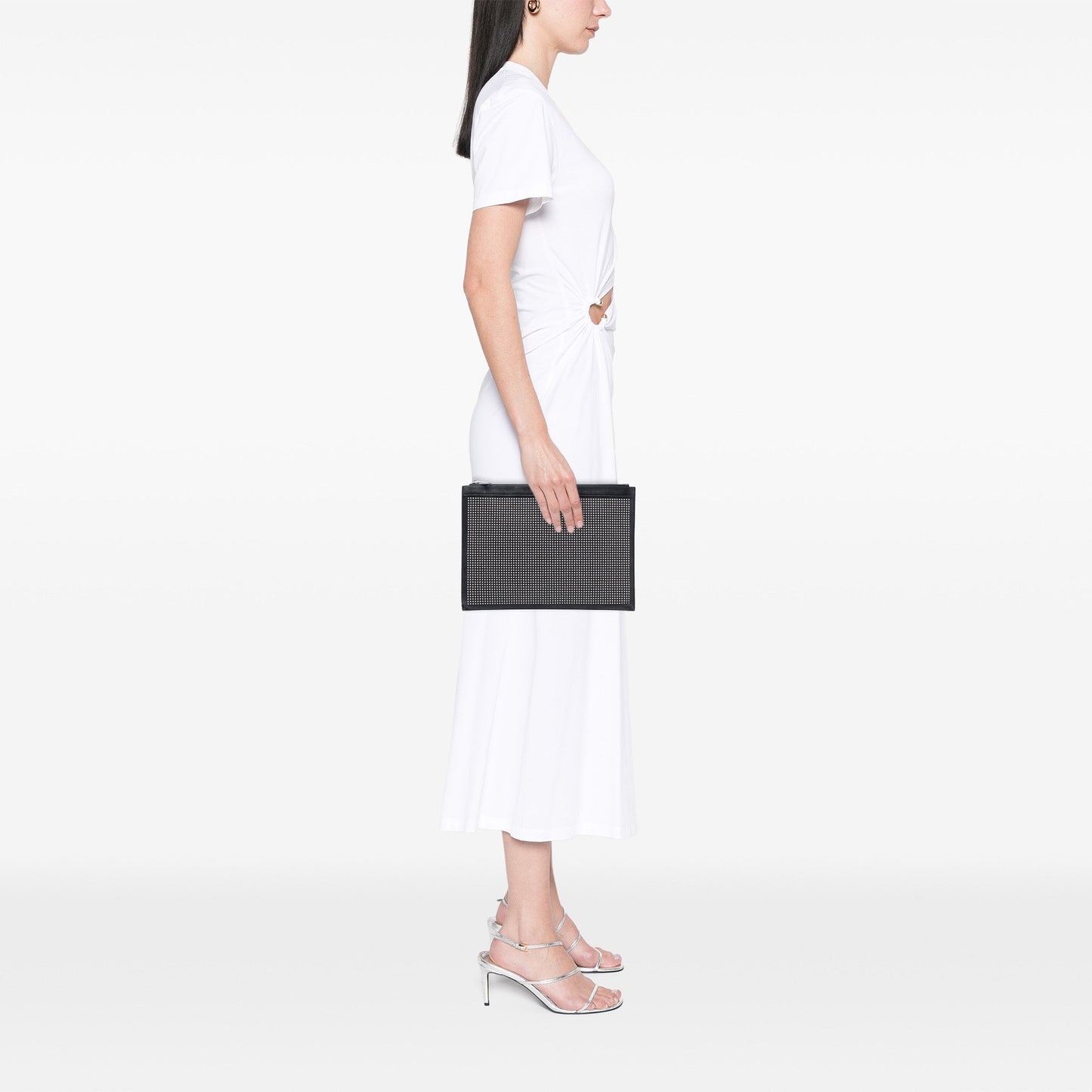 Saint Laurent Studded Leather Clutch