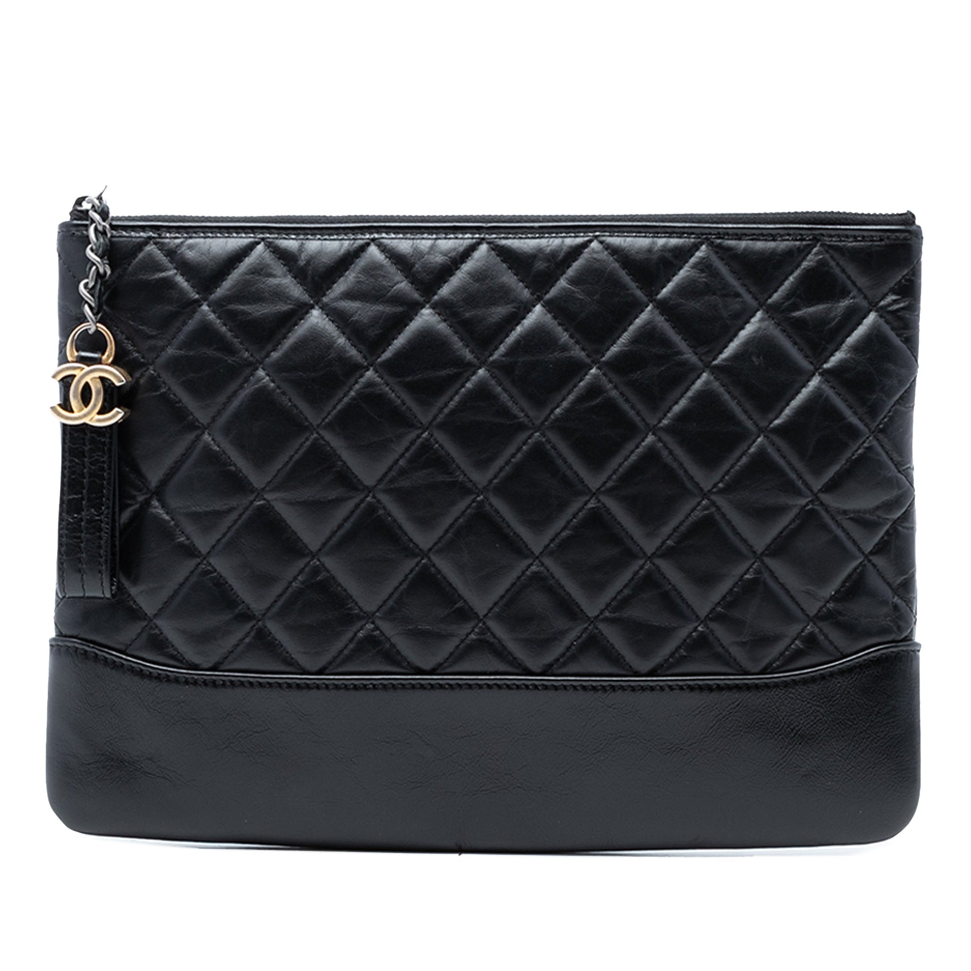 Chanel Medium Aged Calfskin Gabrielle O Case Clutch