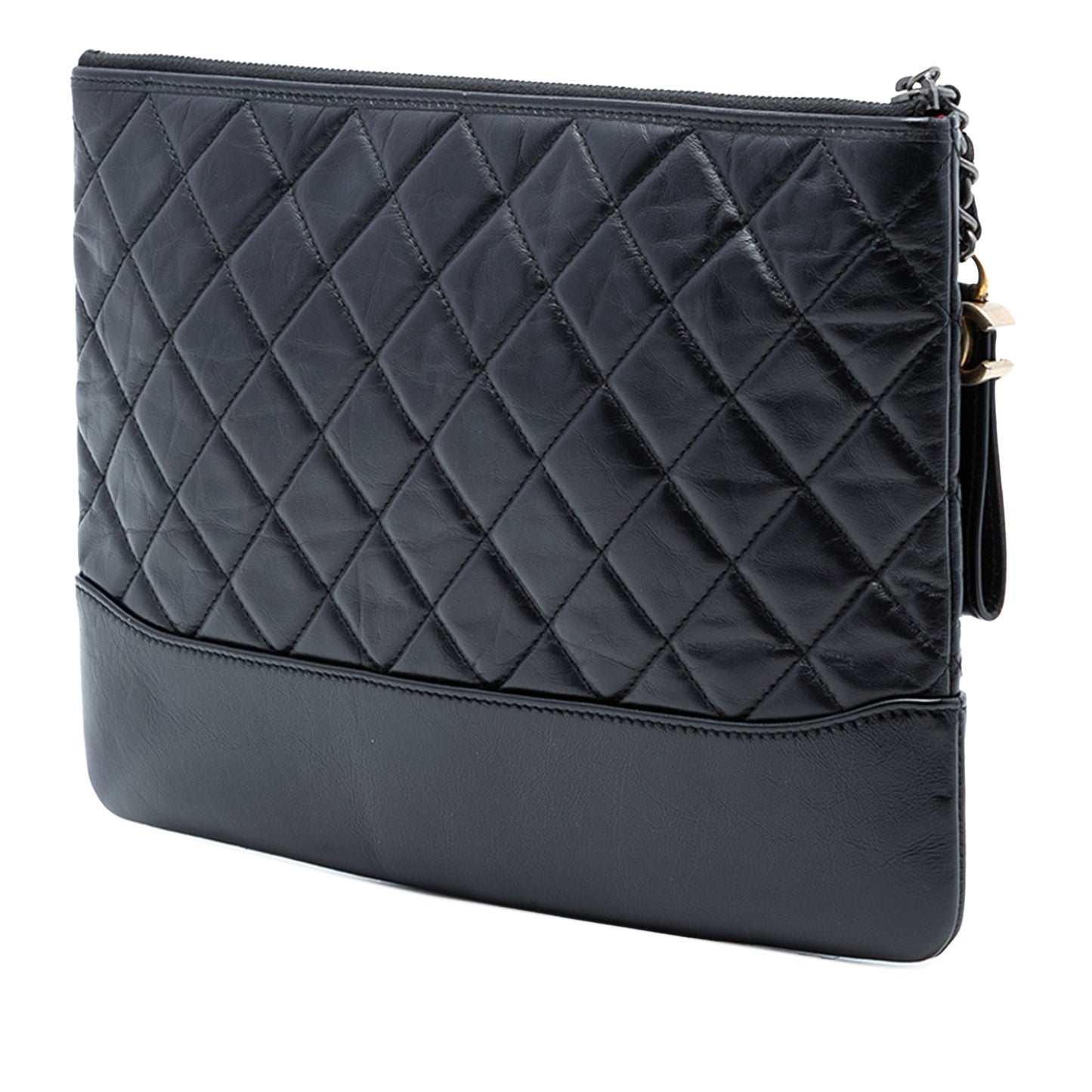 Chanel Medium Aged Calfskin Gabrielle O Case Clutch