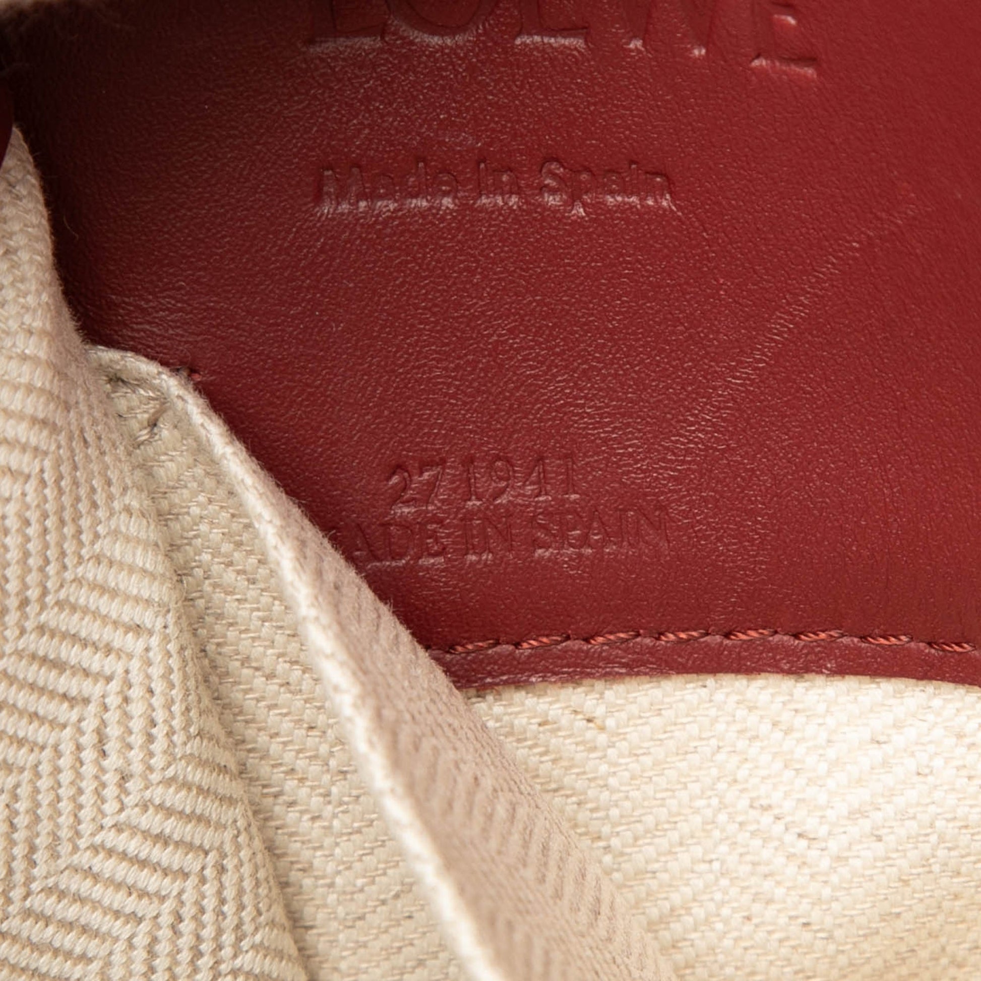 LOEWE Small Leather Cushion Tote