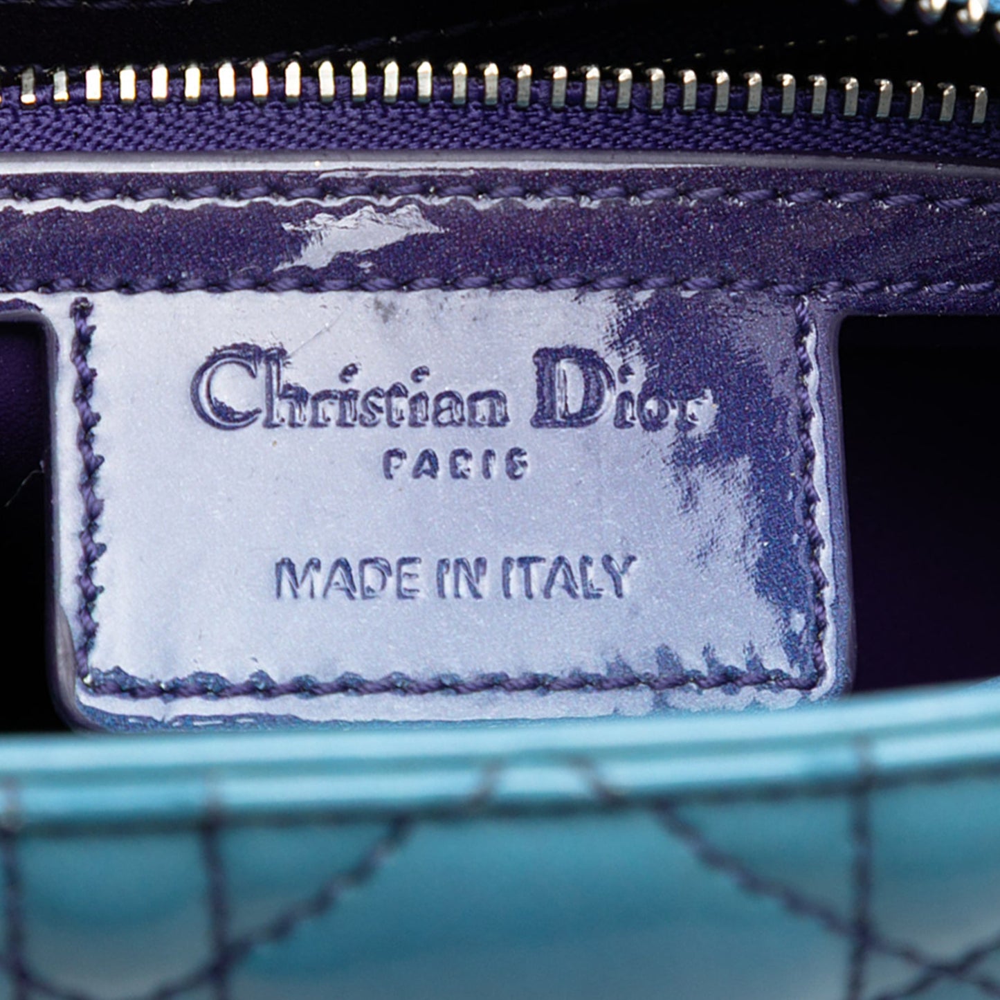 Dior Medium Ombre Patent Cannage Lady Dior