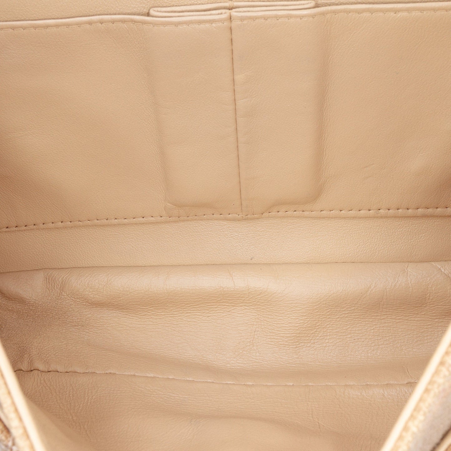 Chanel Medium Classic Canvas Lambskin Trimmed Double Flap