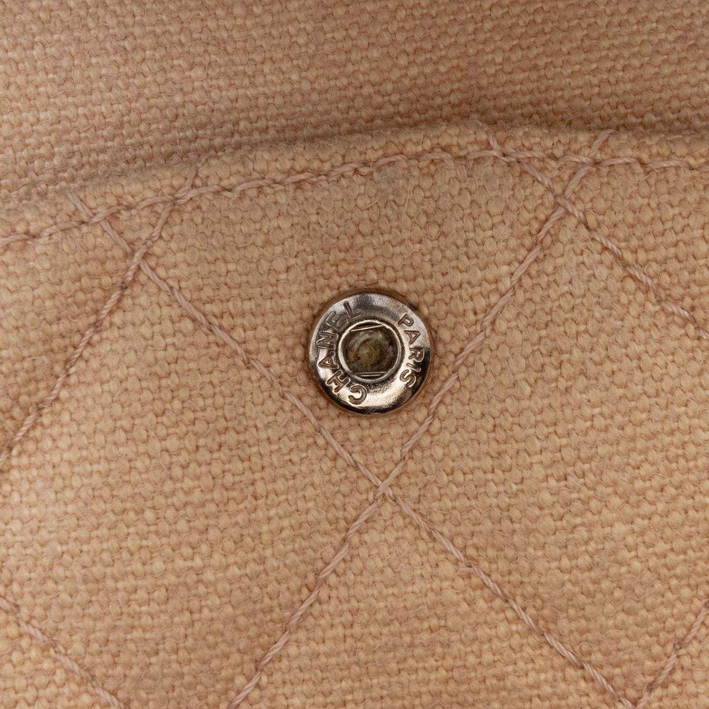 Chanel Medium Classic Canvas Lambskin Trimmed Double Flap