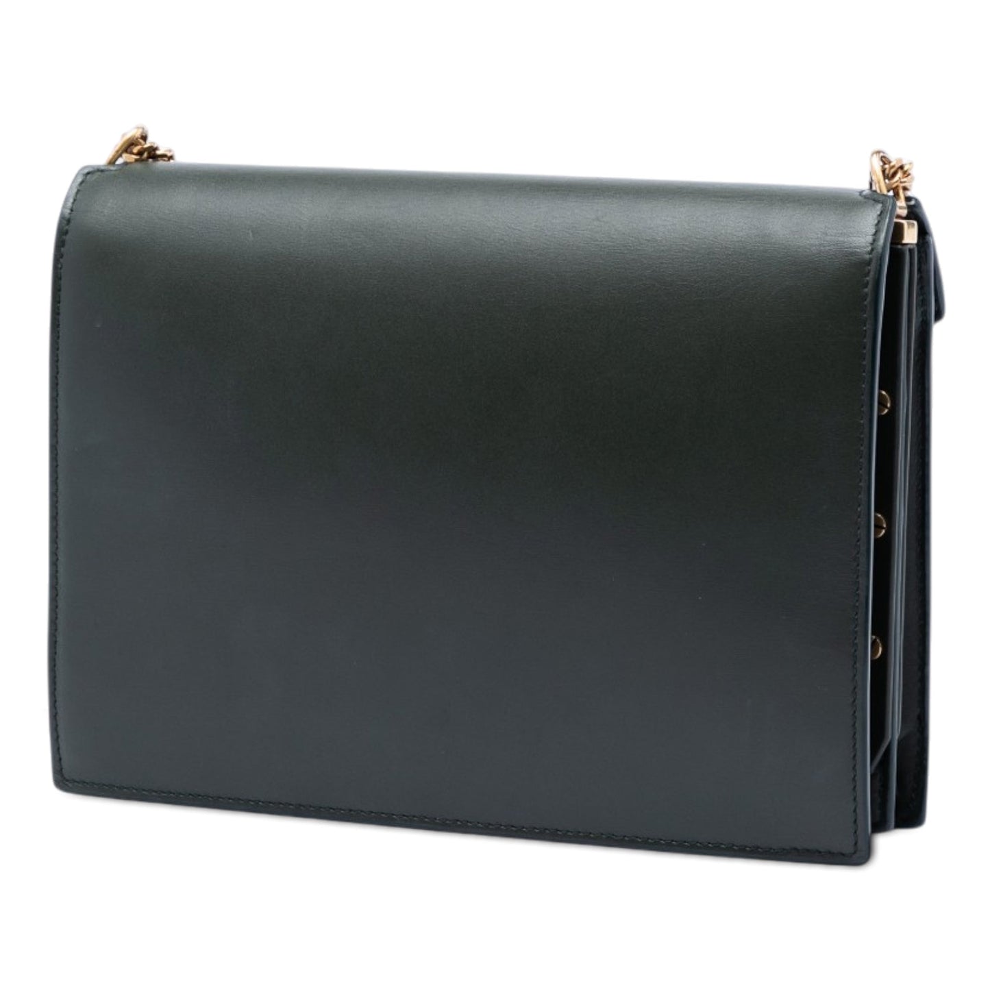 Saint Laurent Suede and Calfskin Monogram Cassandra Clasp Bag