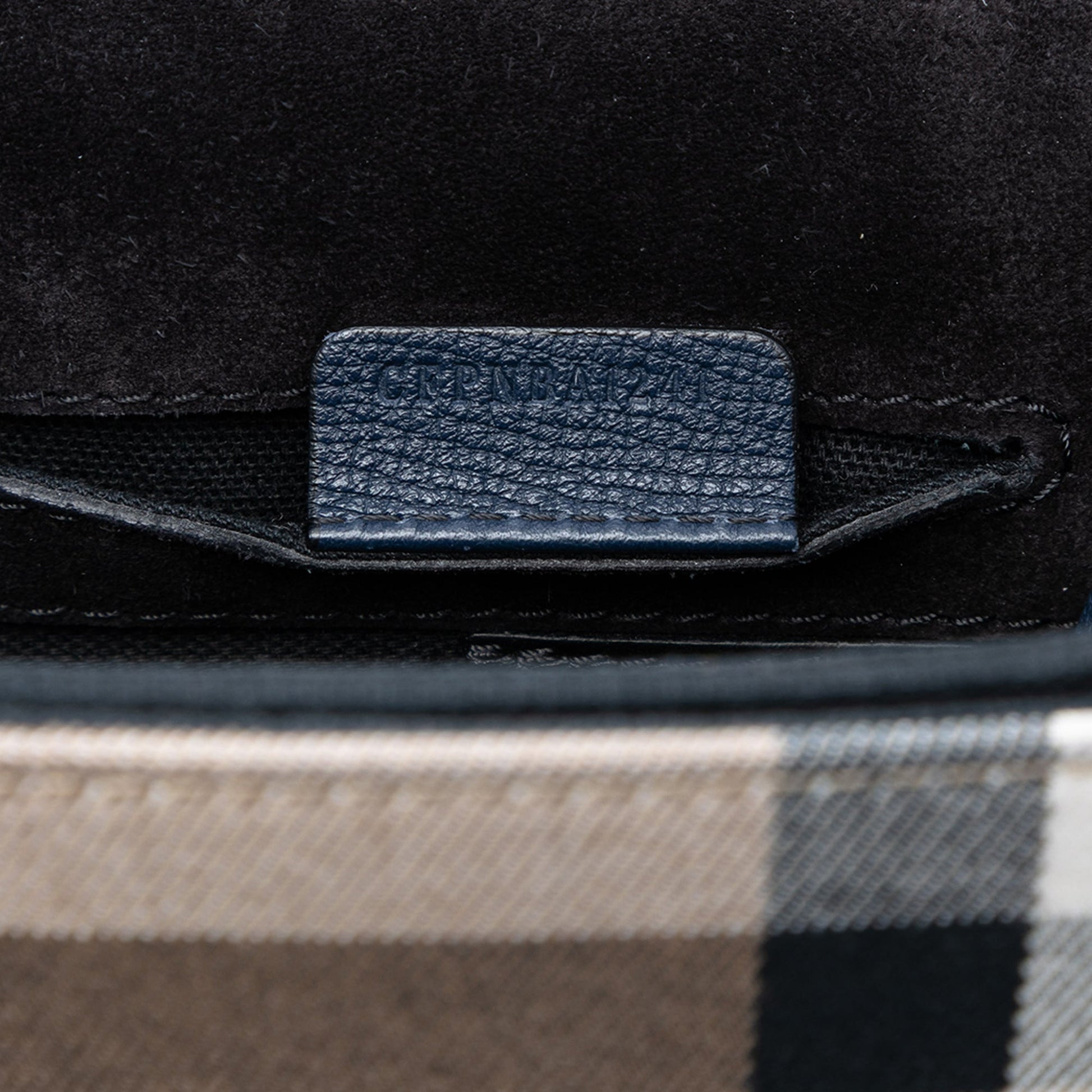 Burberry Small Leather and House Check Canvas Derby Macken Crossbody