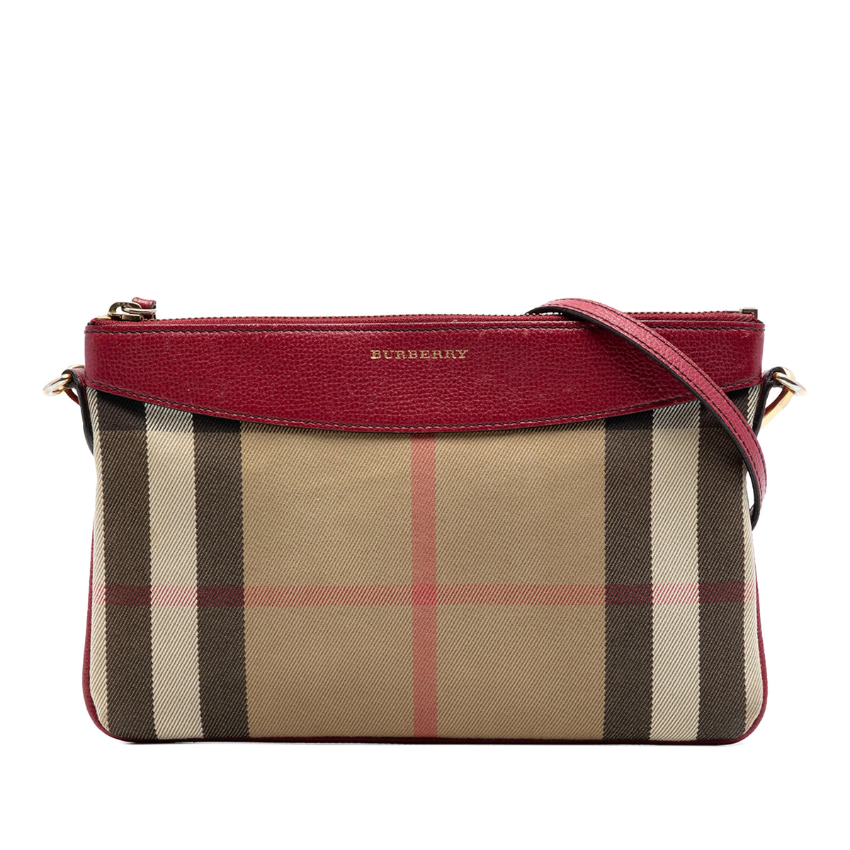 Burberry House Check Canvas Derby Peyton Crossbody