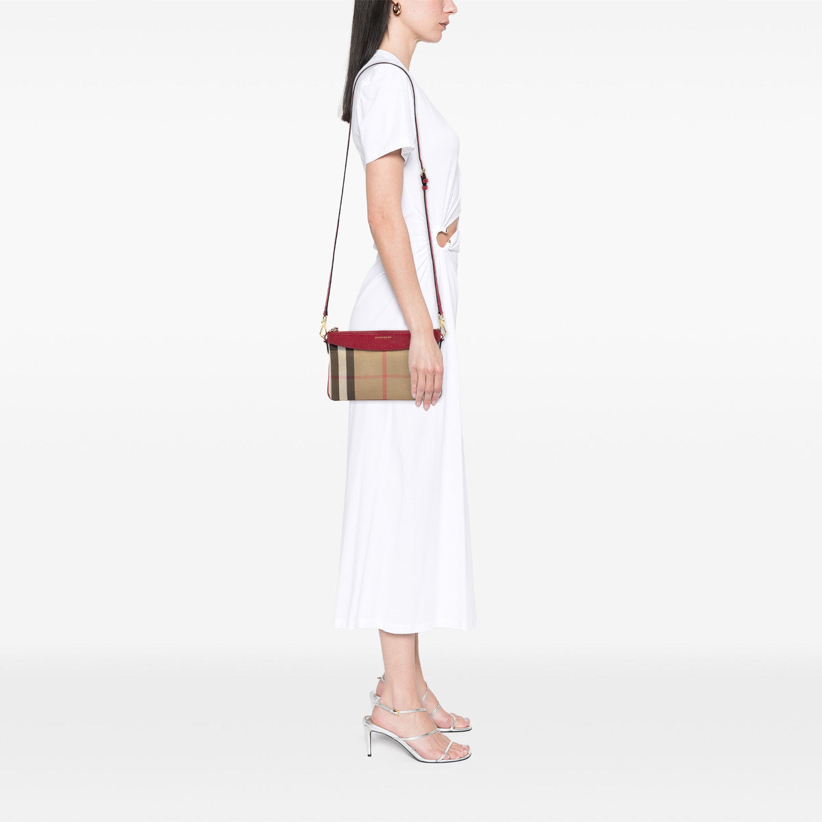 Burberry House Check Canvas Derby Peyton Crossbody