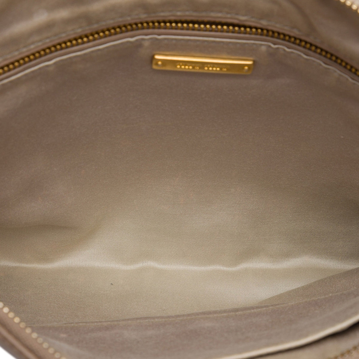Miu Miu Studded Leather Zip Clutch