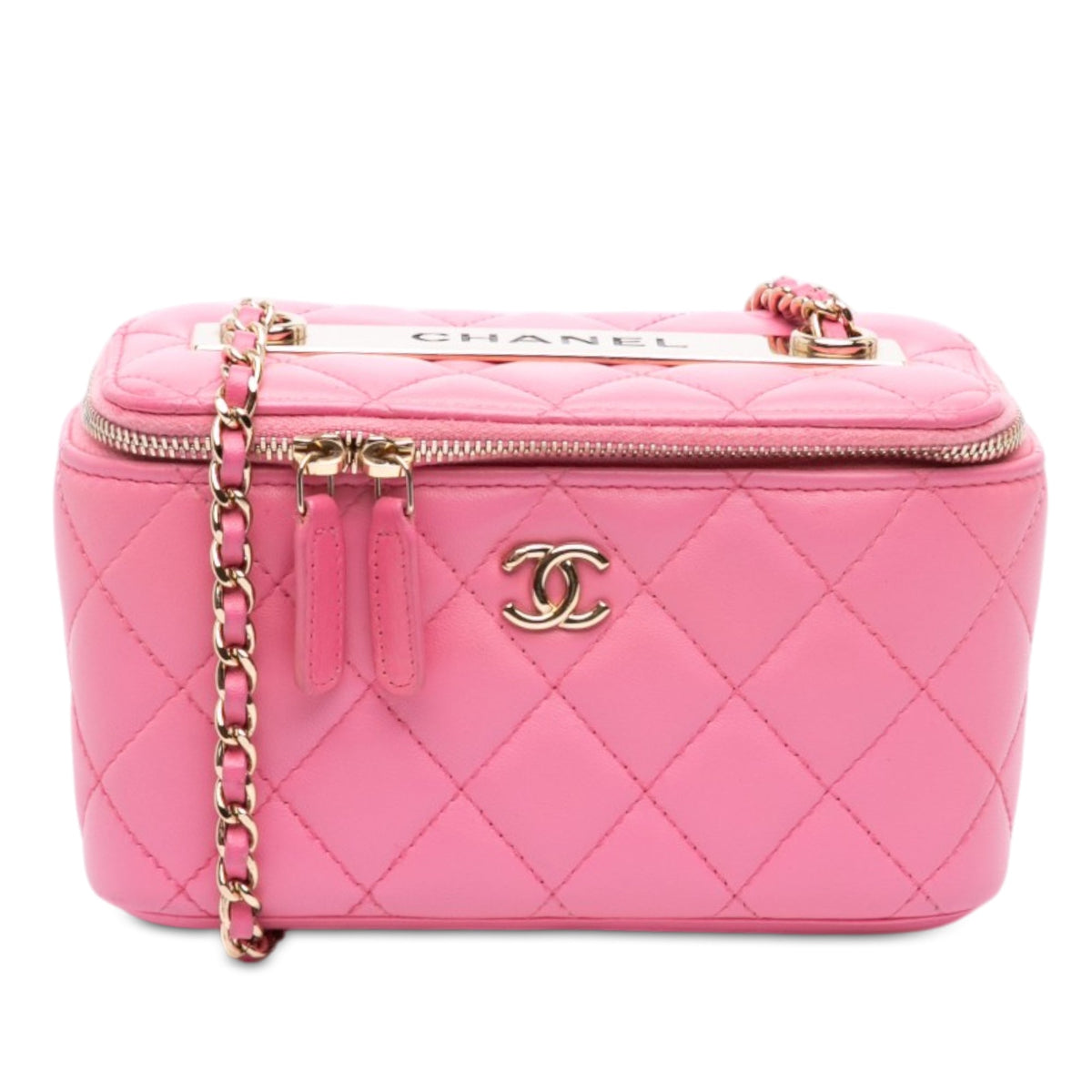 Chanel Small Quilted Lambskin Trendy CC Vanity Case with Chain