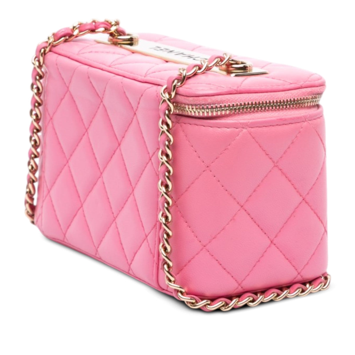 Chanel Small Quilted Lambskin Trendy CC Vanity Case with Chain