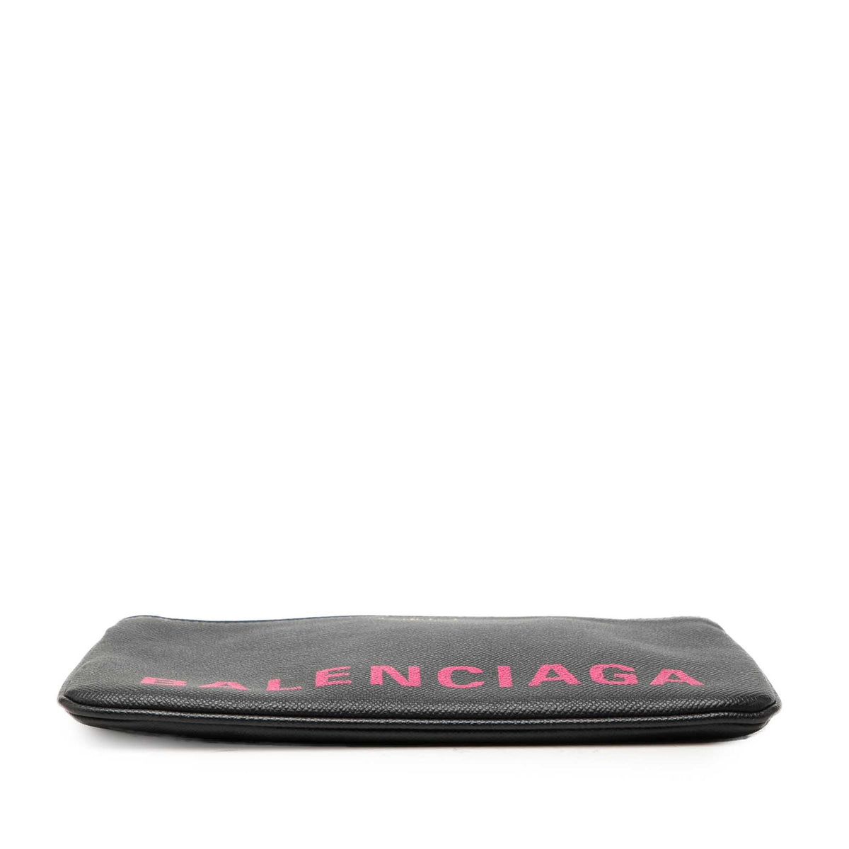 Balenciaga Leather Ville Logo Clutch M