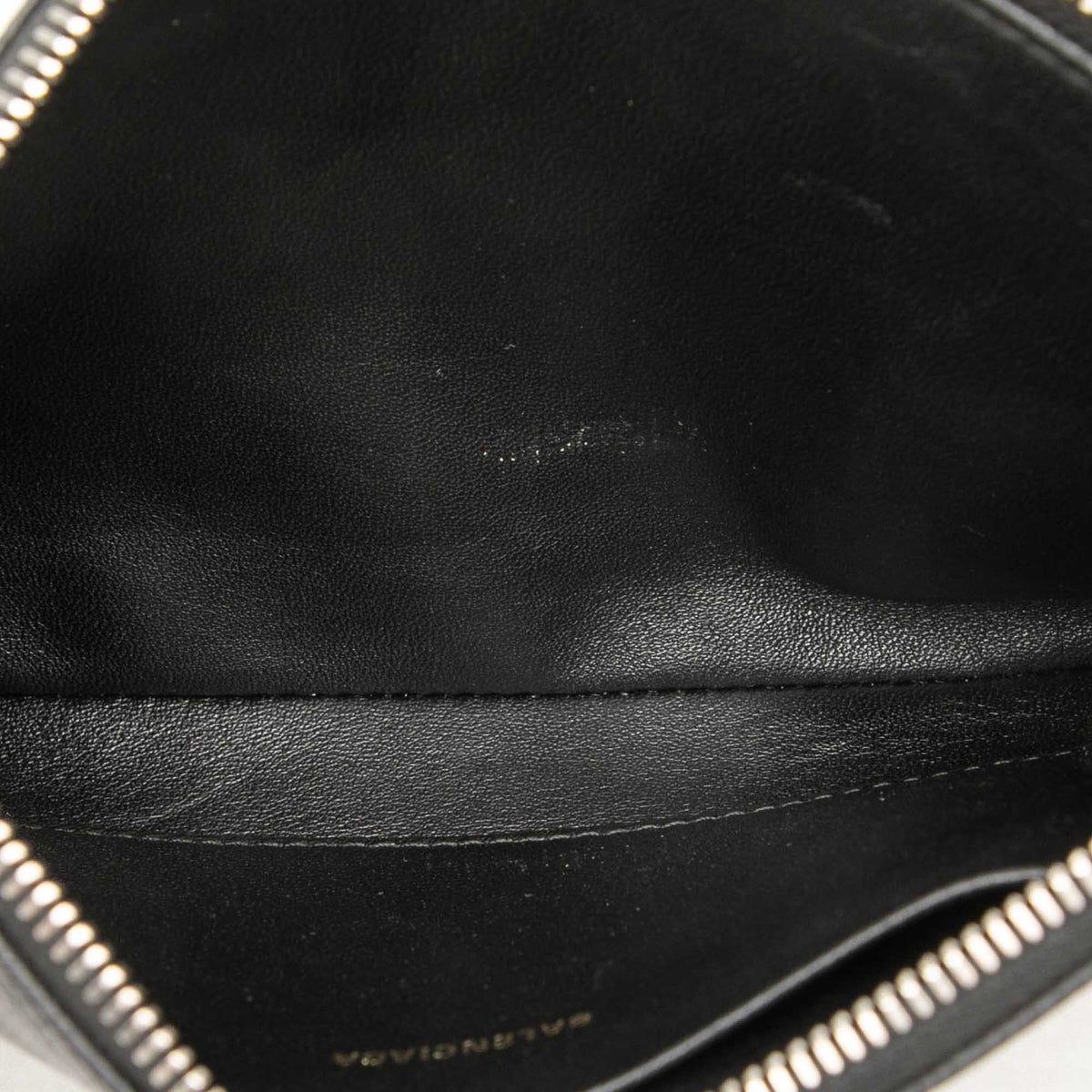 Balenciaga Leather Ville Logo Clutch M