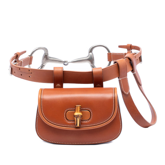 Gucci Mini Calfskin Bamboo 1947 Belt Bag