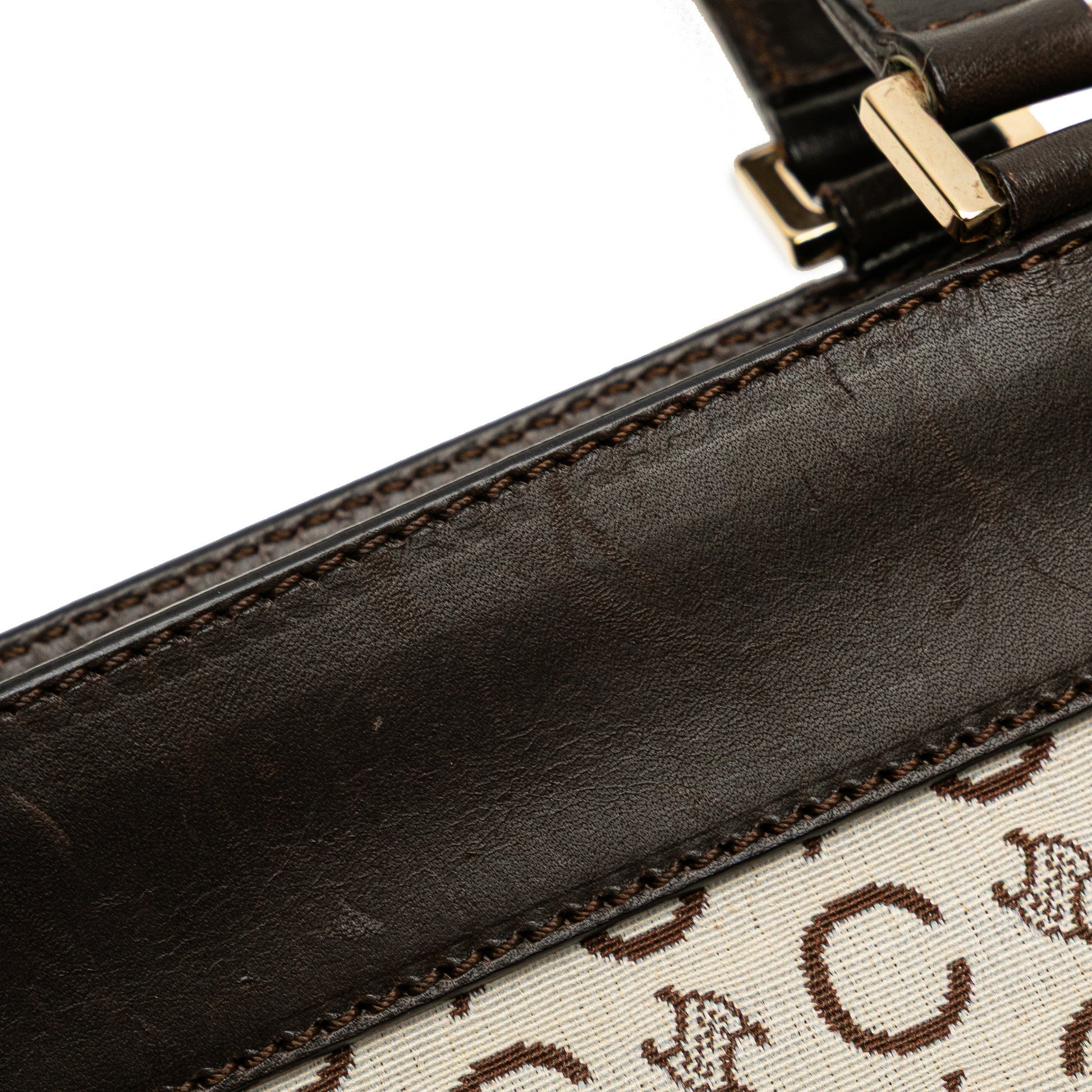 Celine C Macadam Canvas Handbag