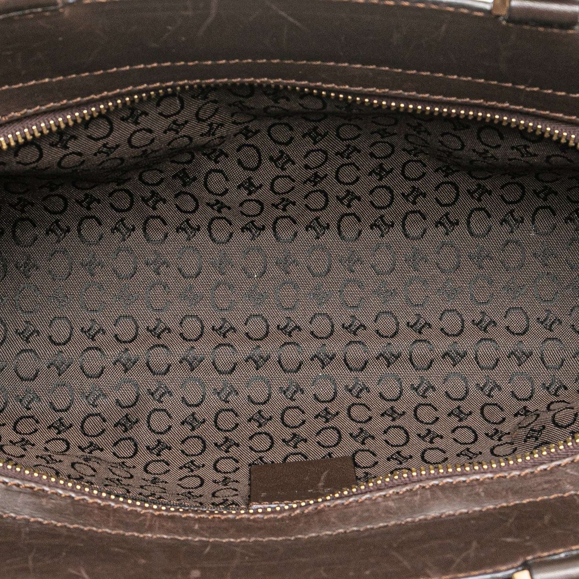 Celine C Macadam Canvas Handbag