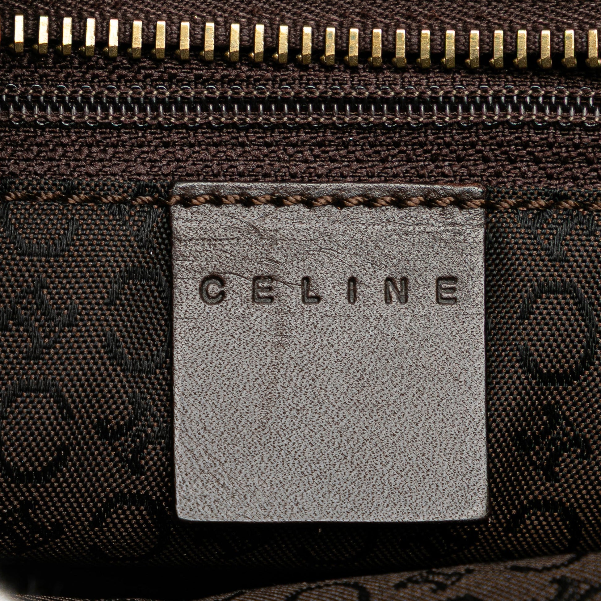 Celine C Macadam Canvas Handbag