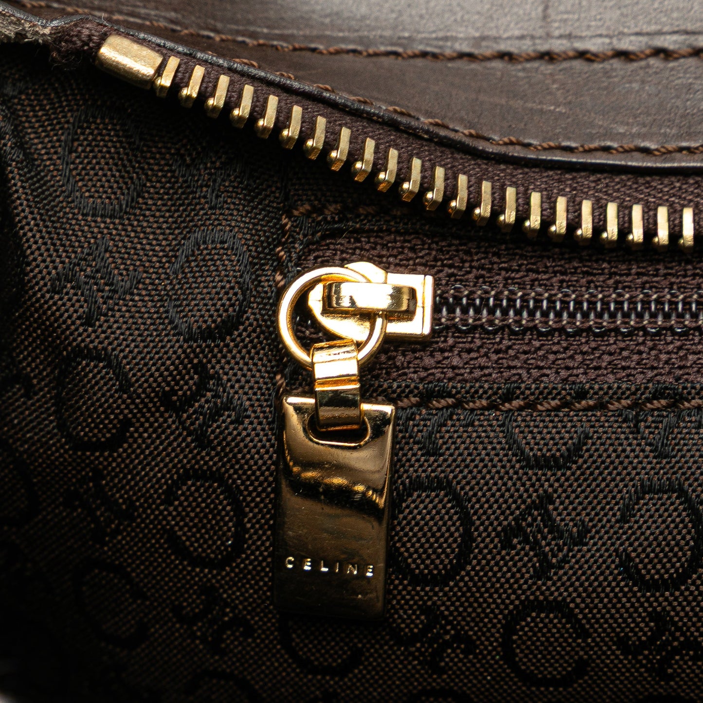 Celine C Macadam Canvas Handbag