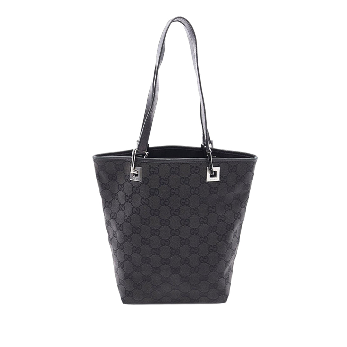 Gucci GG Canvas Shoulder Bag — Black