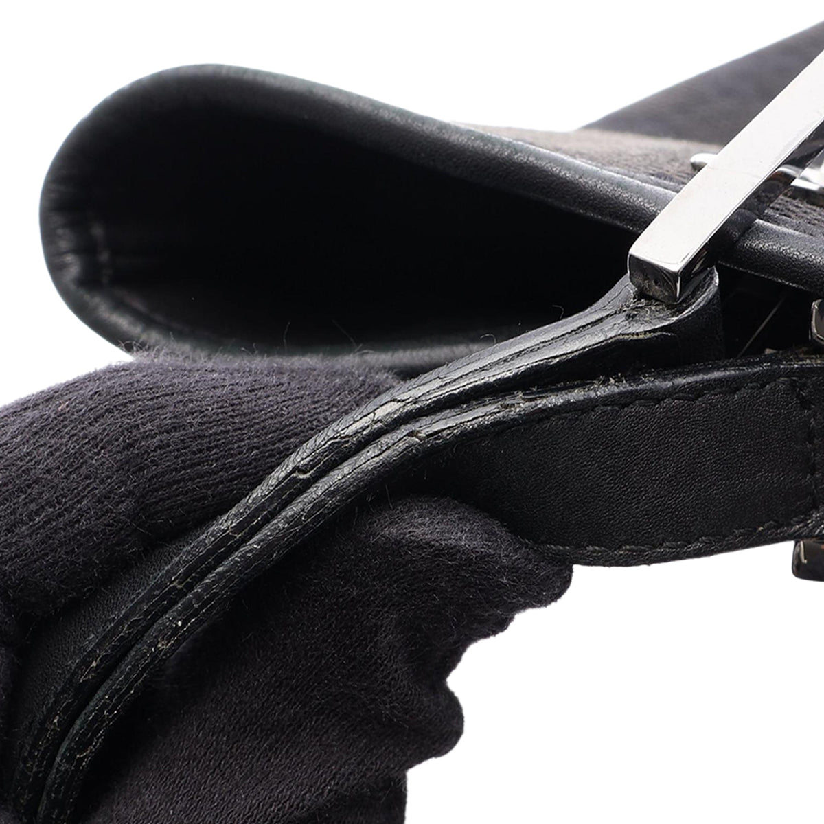 Gucci GG Canvas Shoulder Bag — Black