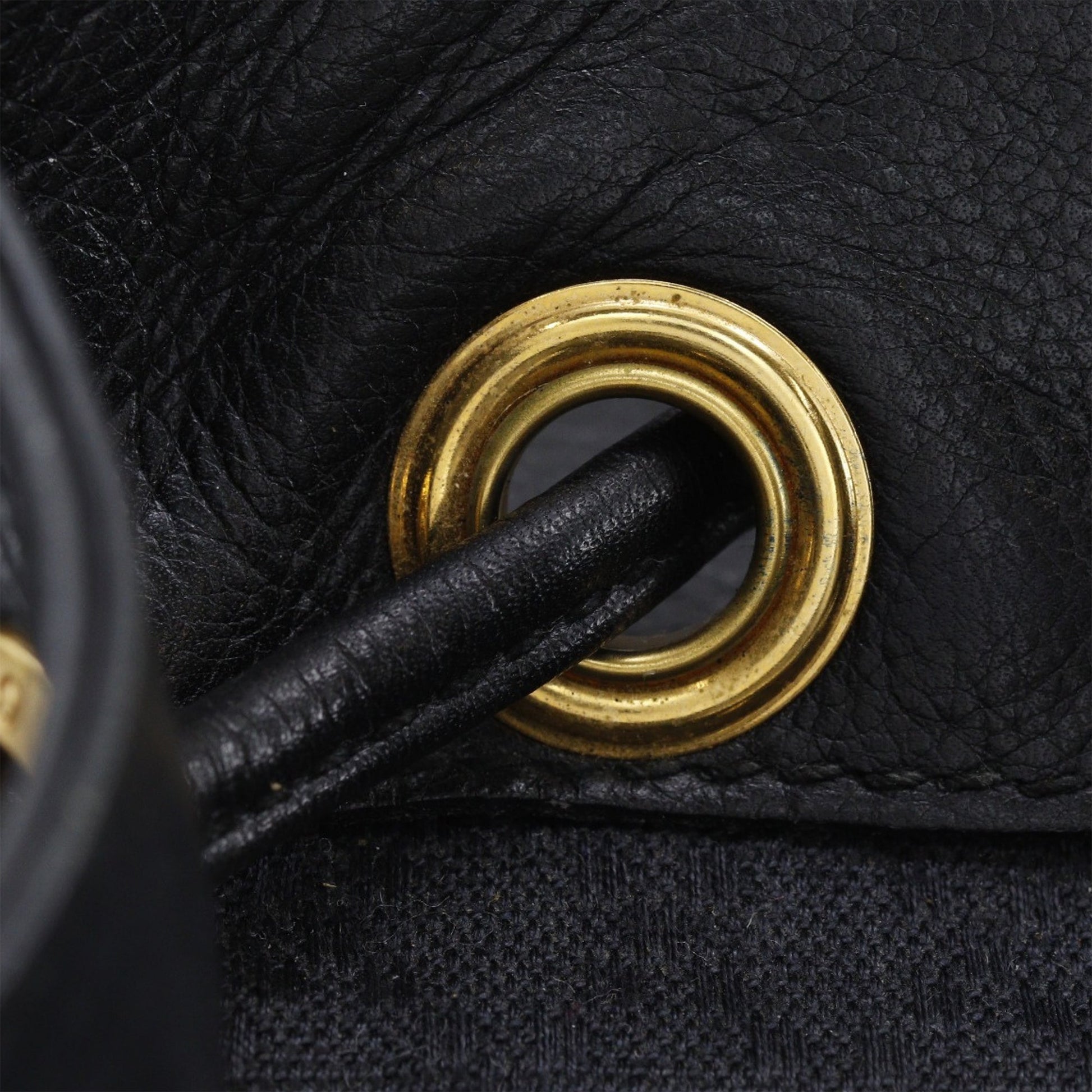 Gucci Calfskin Bamboo Drawstring Backpack
