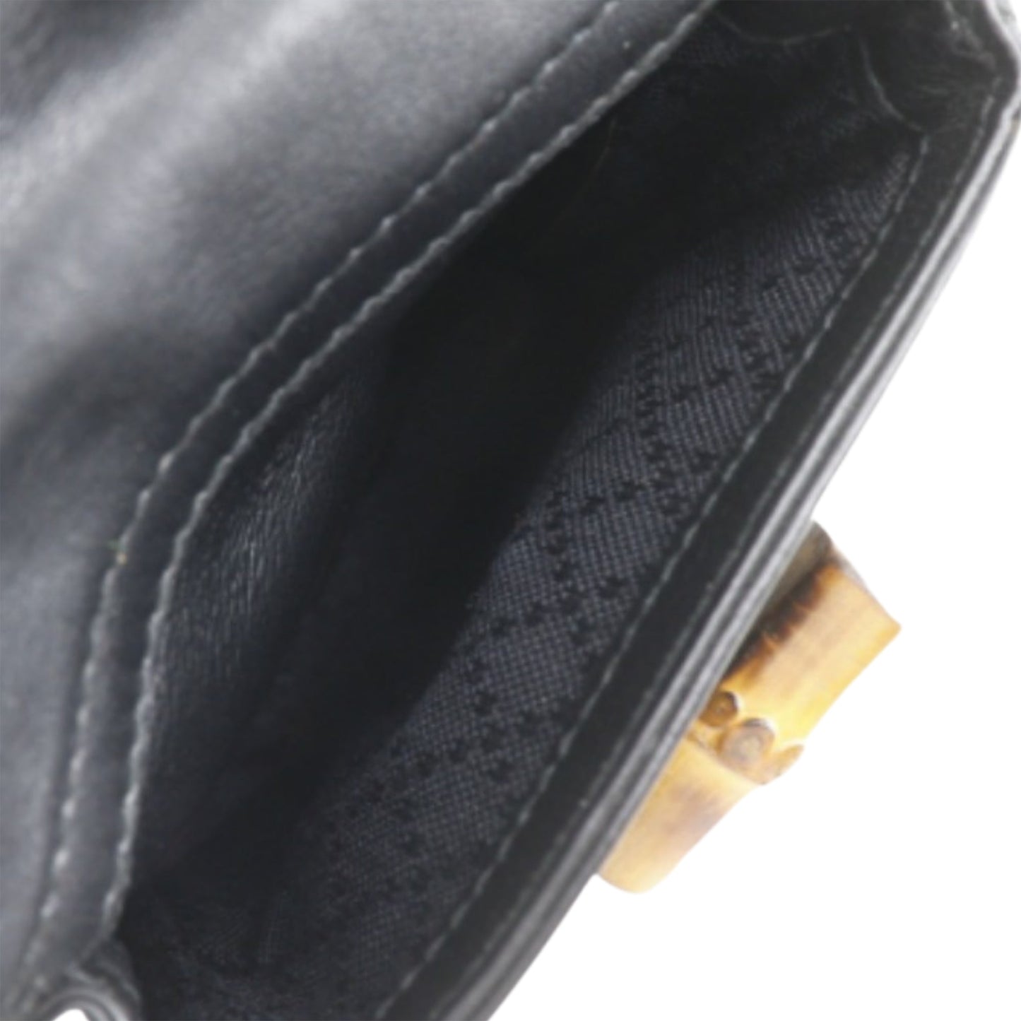 Gucci Calfskin Bamboo Drawstring Backpack