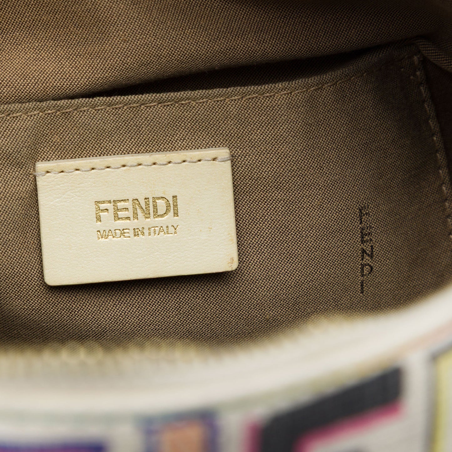Fendi Multicolor Zucca Spalmati Forever Boston Bag