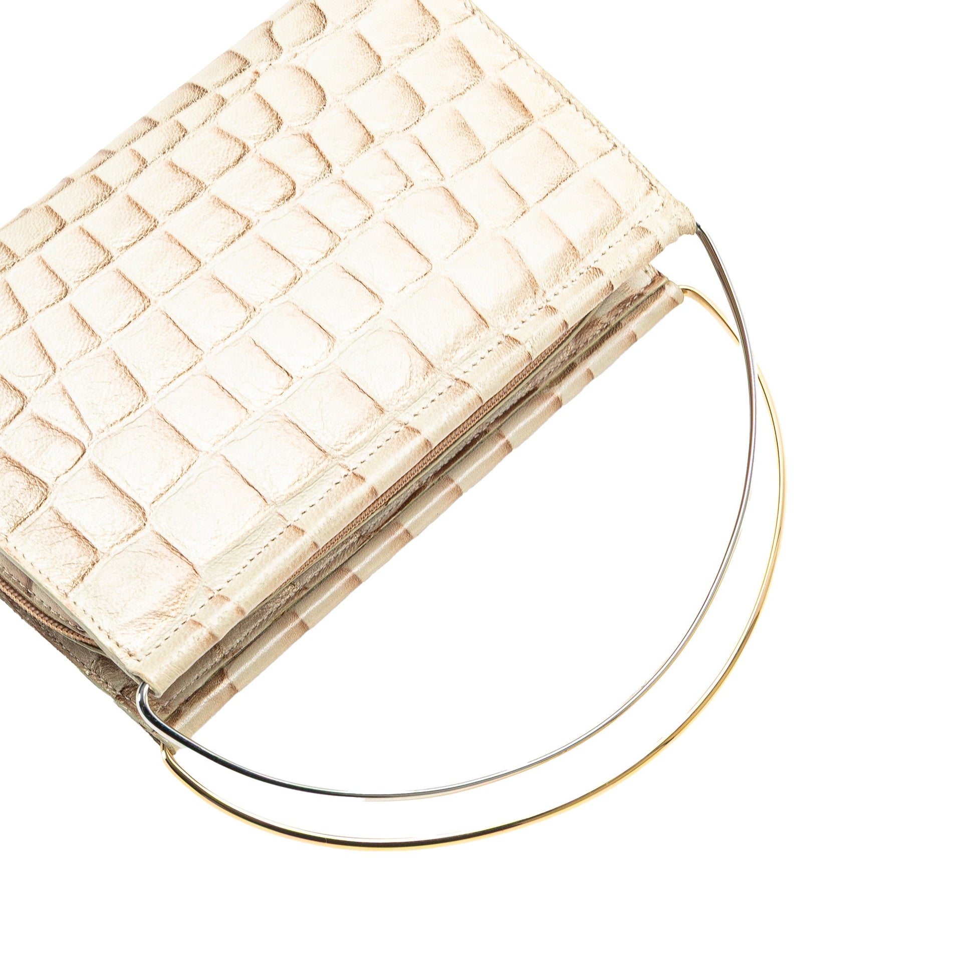 Cartier Croc Embossed Lambskin Handbag