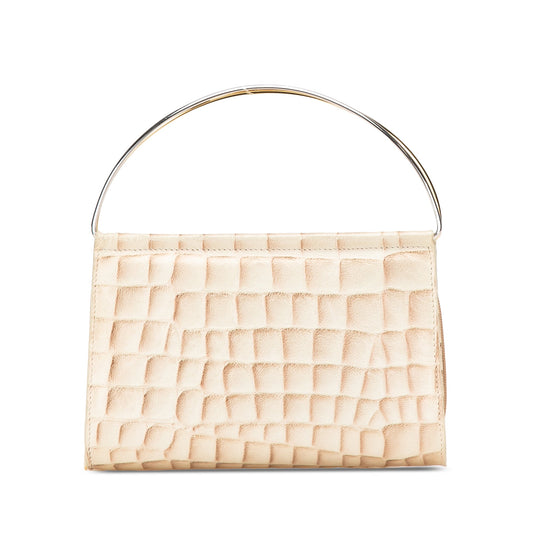 Cartier Croc Embossed Lambskin Handbag
