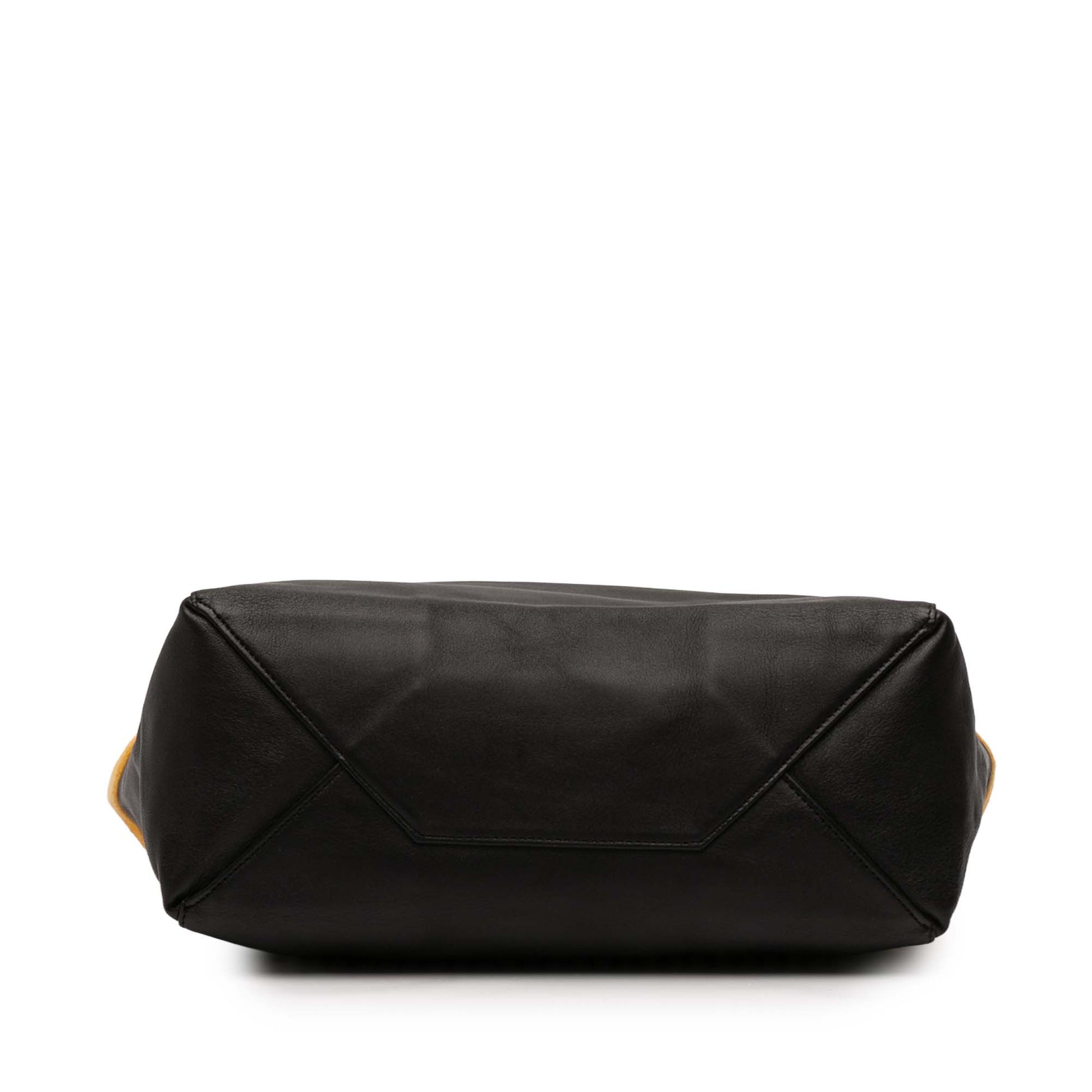 Celine Small Bicolor Suede and Calfskin Vertical Cabas Tote