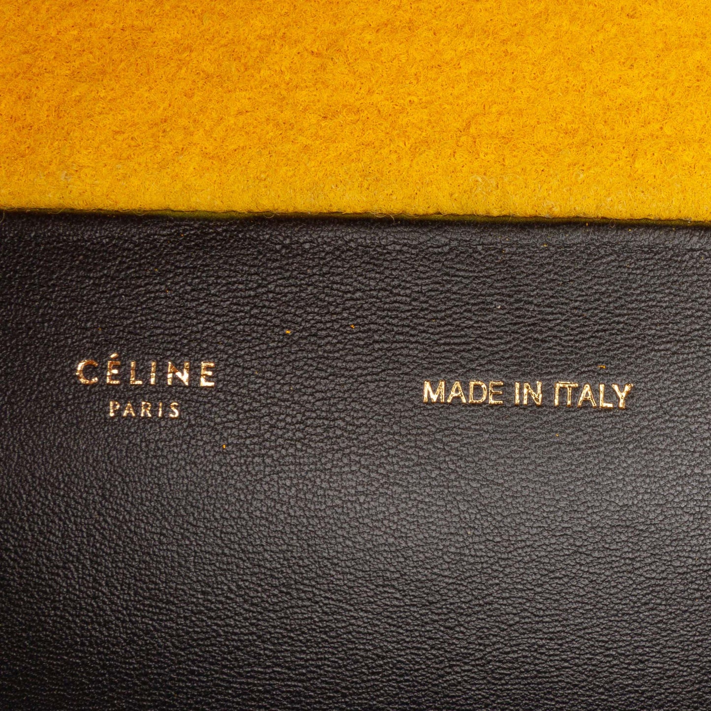 Celine Small Bicolor Suede and Calfskin Vertical Cabas Tote