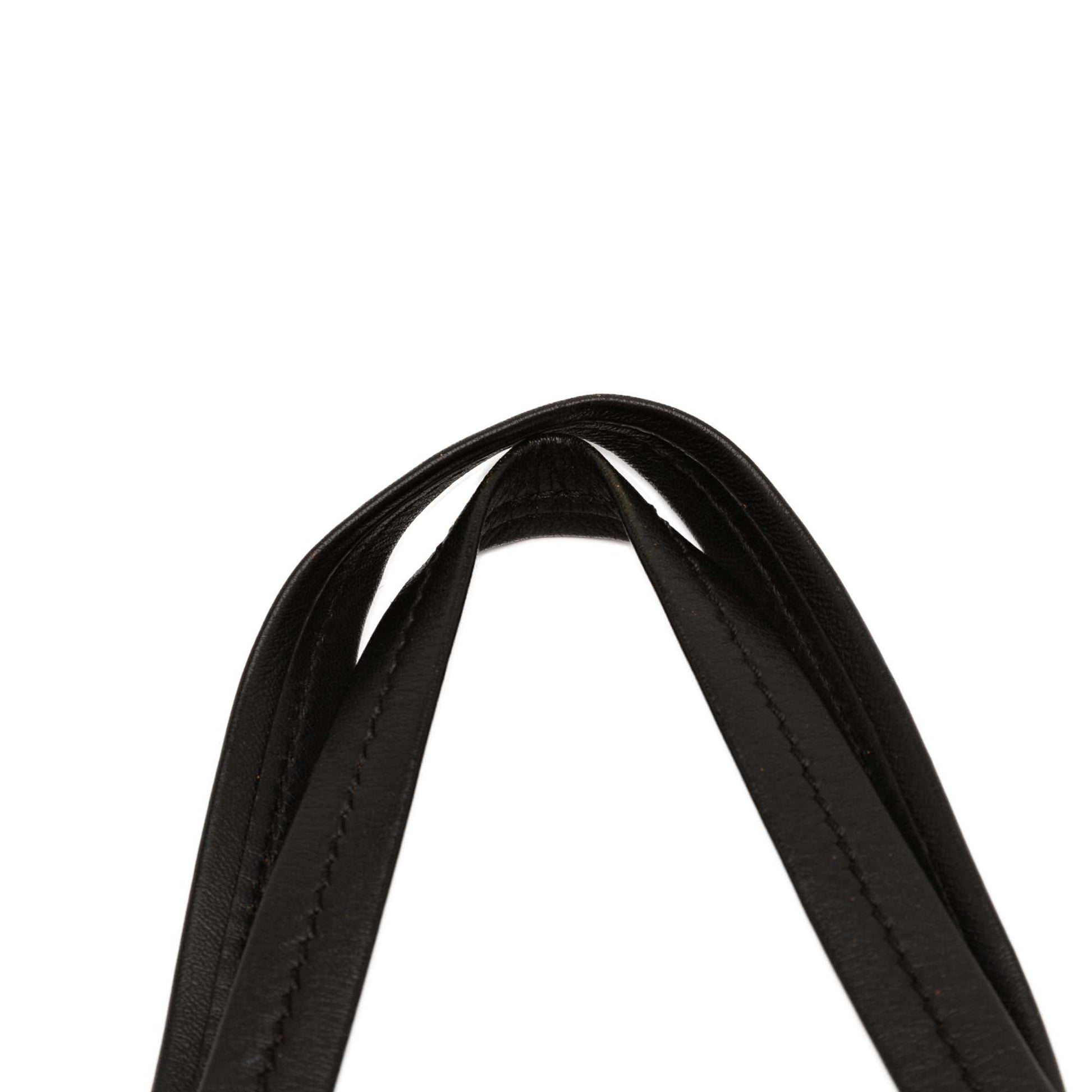 Celine Small Bicolor Suede and Calfskin Vertical Cabas Tote