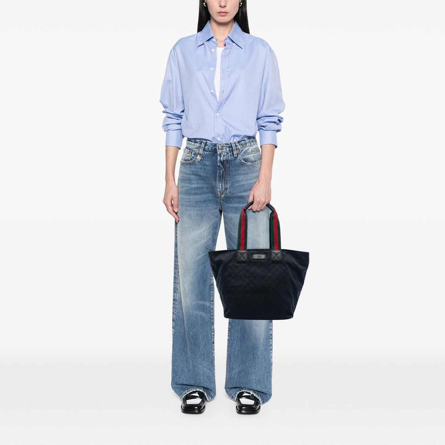 Gucci GG Canvas Web Tote
