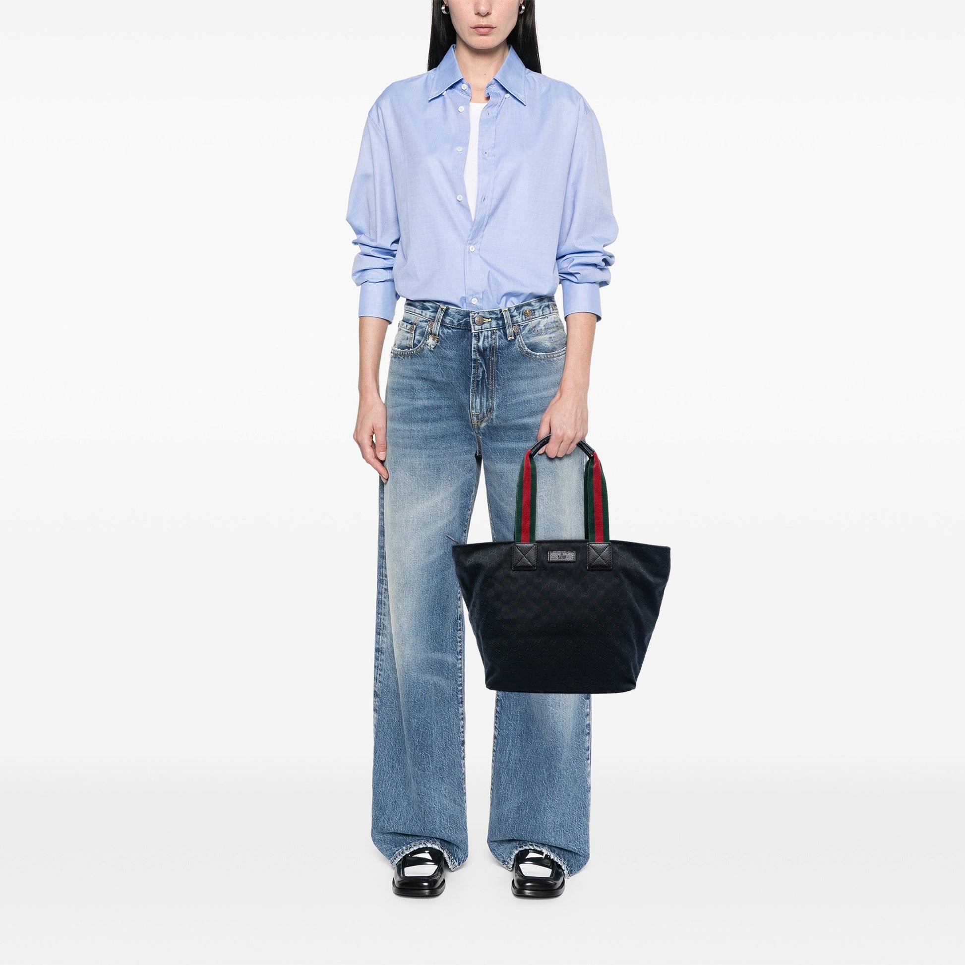 Gucci GG Canvas Web Tote