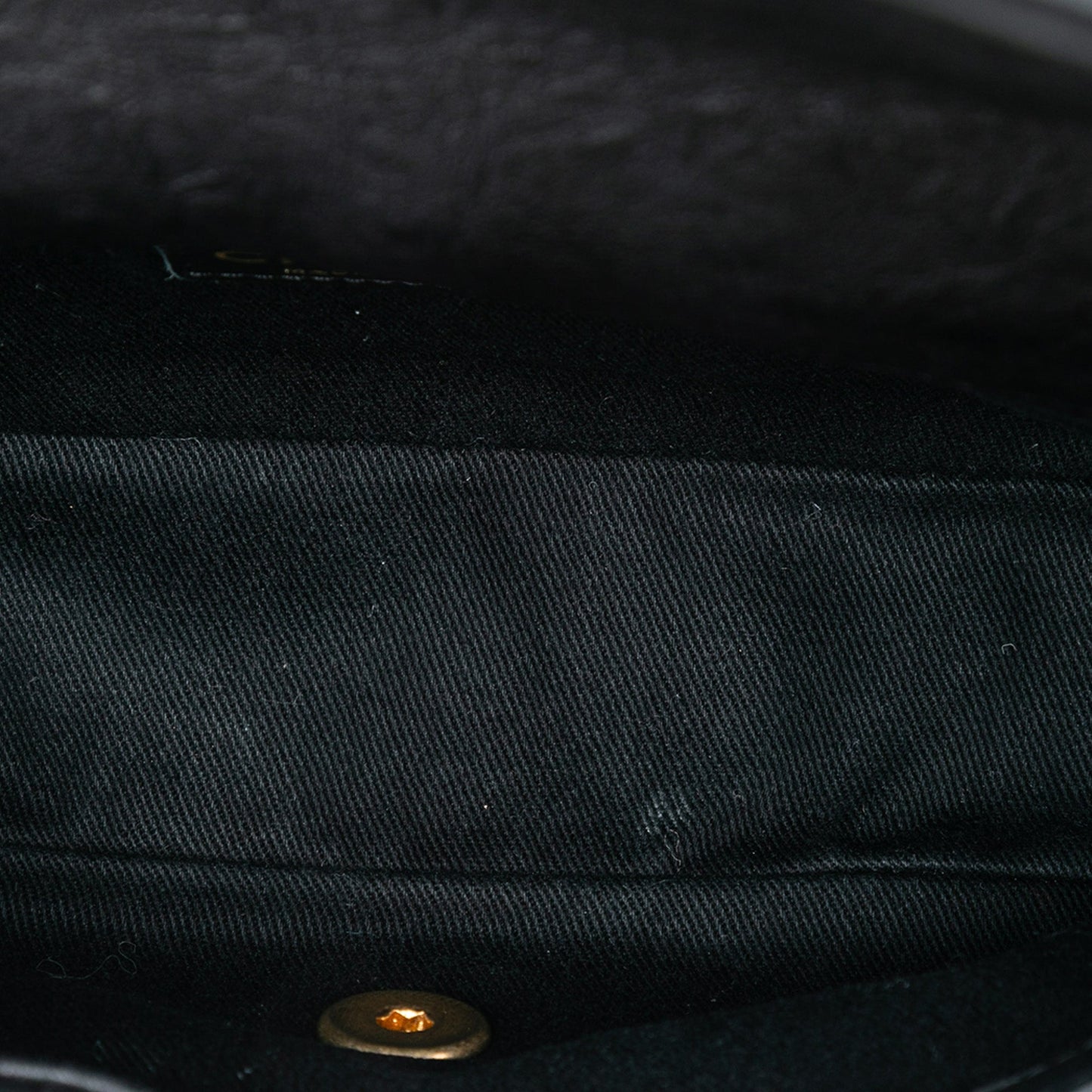 Small Chevron Wrinkled Calfskin Medallion Charm Surpique Flap