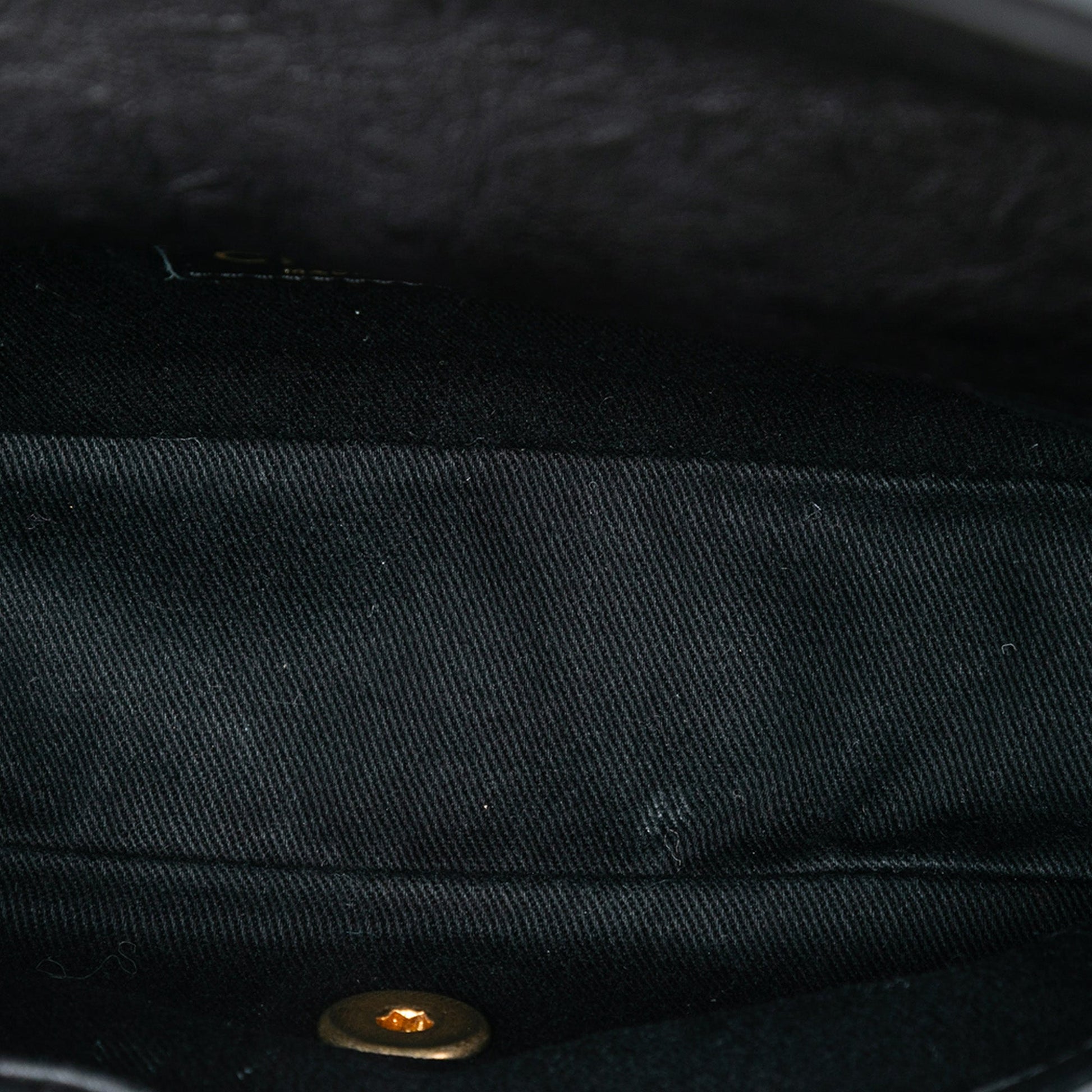 Small Chevron Wrinkled Calfskin Medallion Charm Surpique Flap