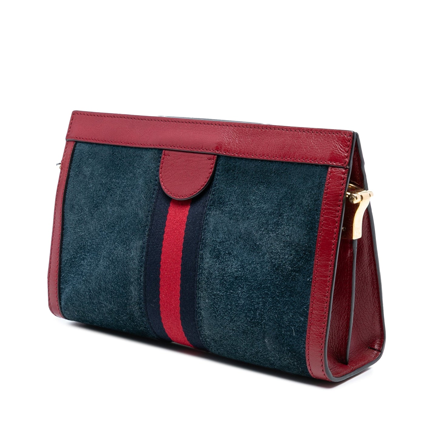 Gucci Small Suede Web Ophidia Chain Crossbody