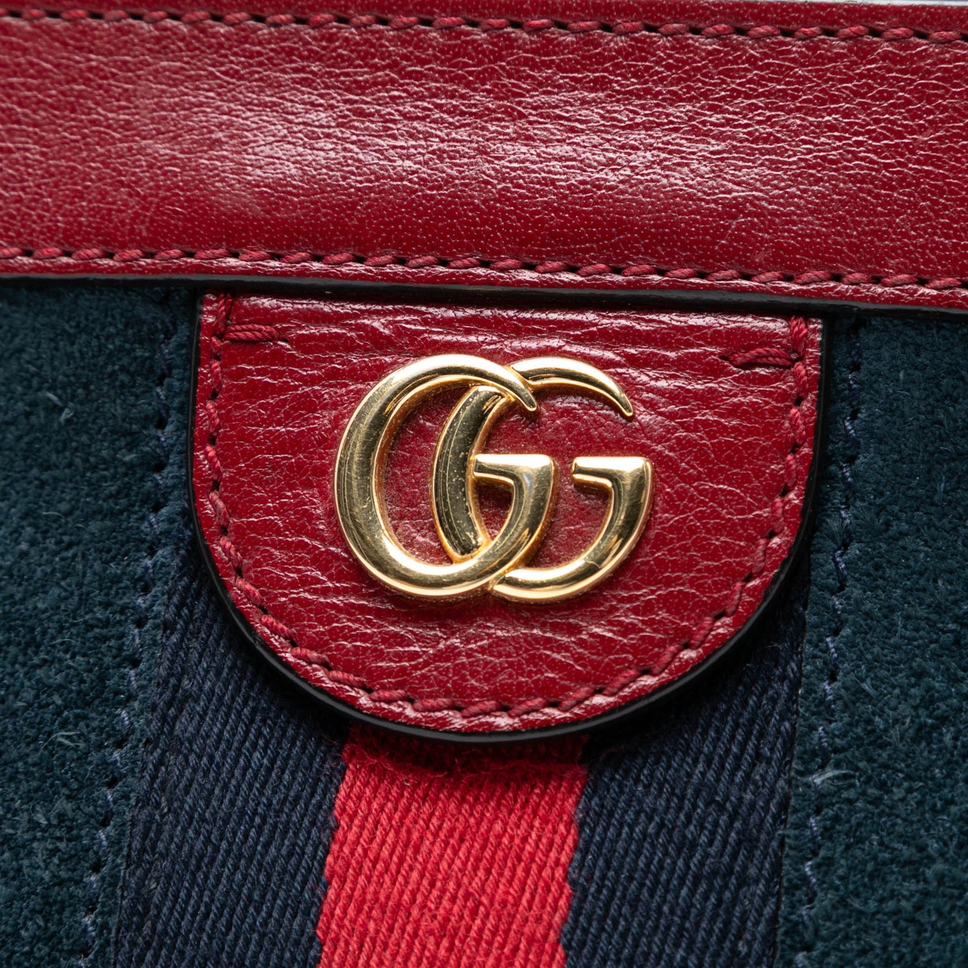 Gucci Small Suede Web Ophidia Chain Crossbody