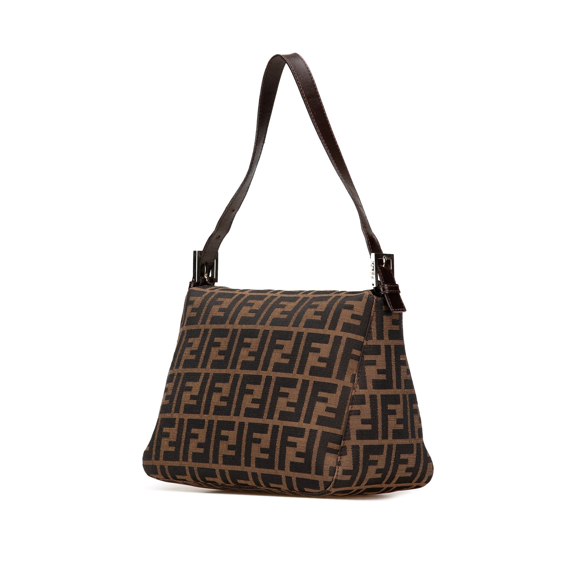 Fendi Zucca Canvas Double Flap Mamma