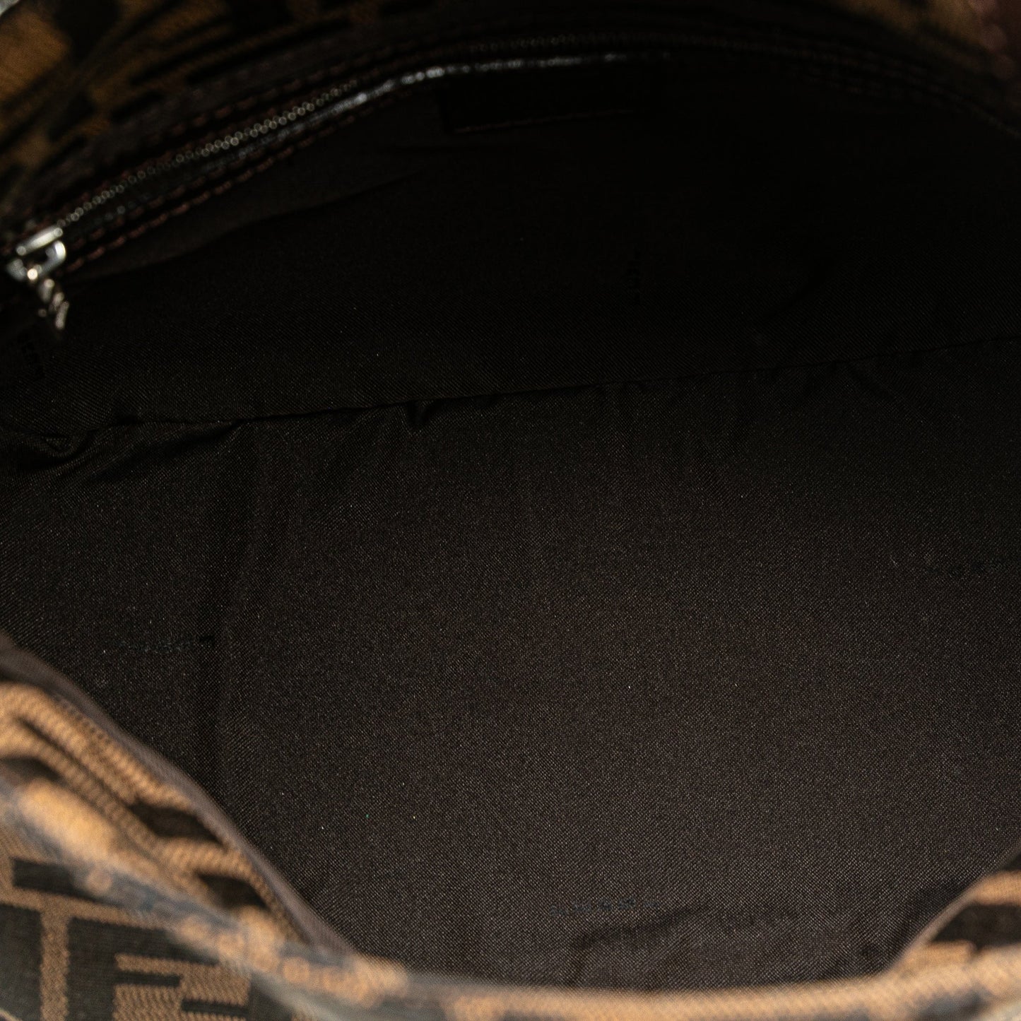 Fendi Zucca Canvas Double Flap Mamma