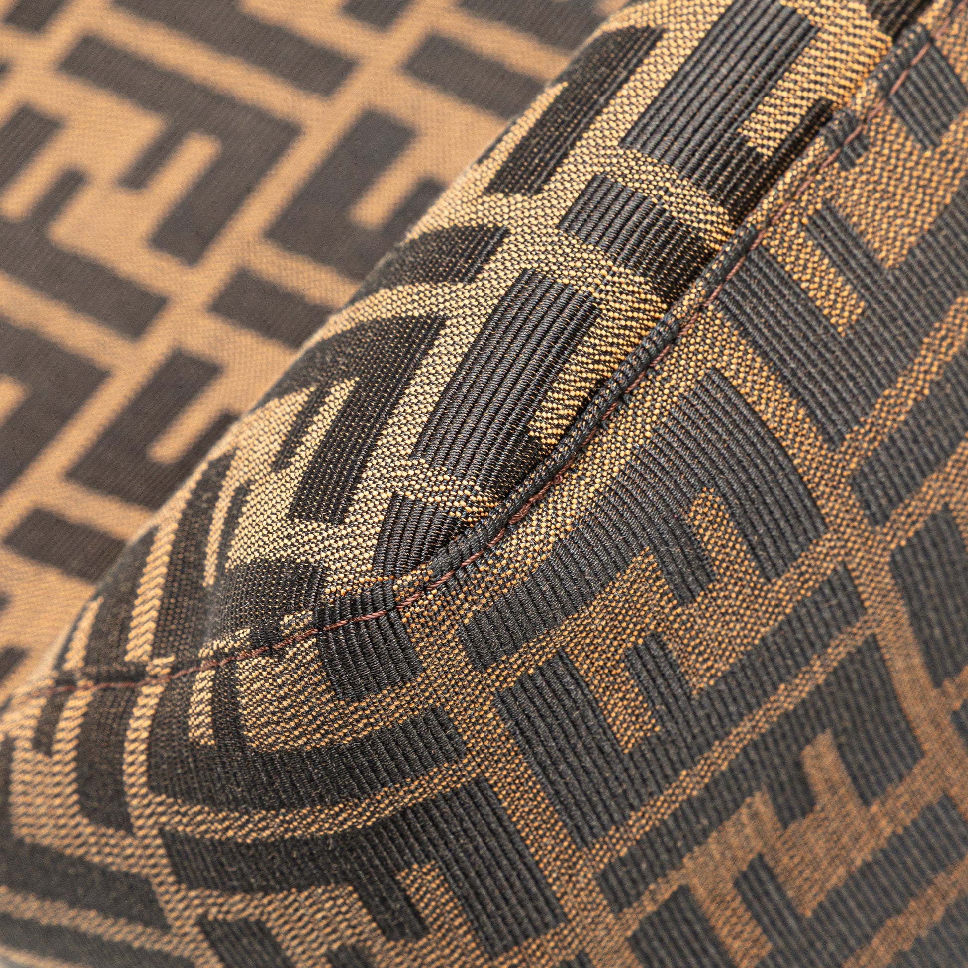 Fendi Zucca Canvas Double Flap Mamma