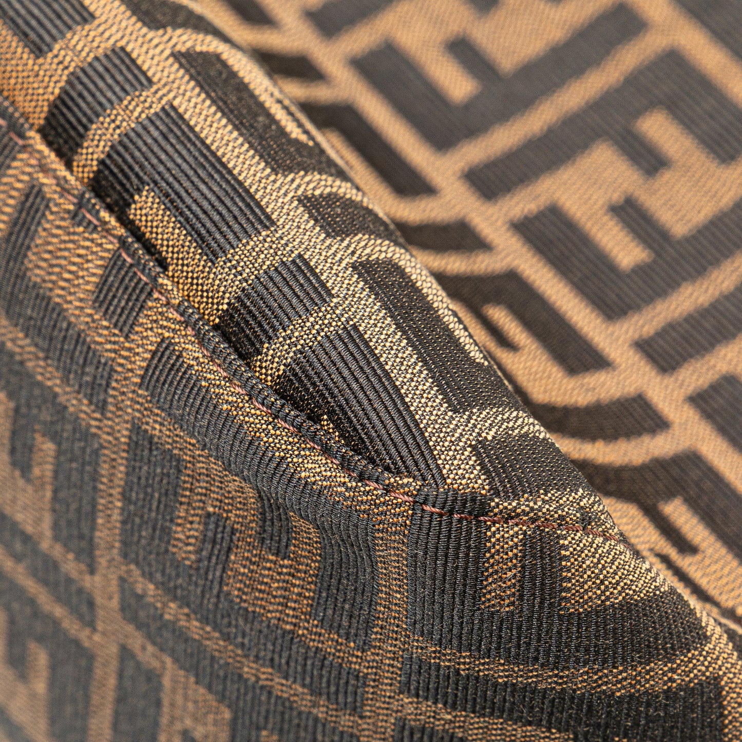 Fendi Zucca Canvas Double Flap Mamma
