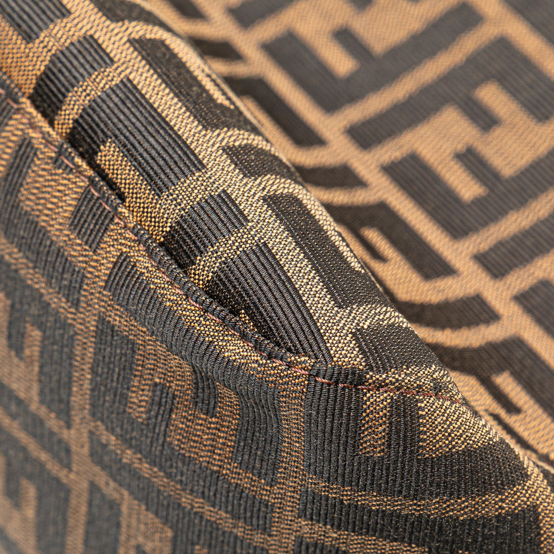 Fendi Zucca Canvas Double Flap Mamma