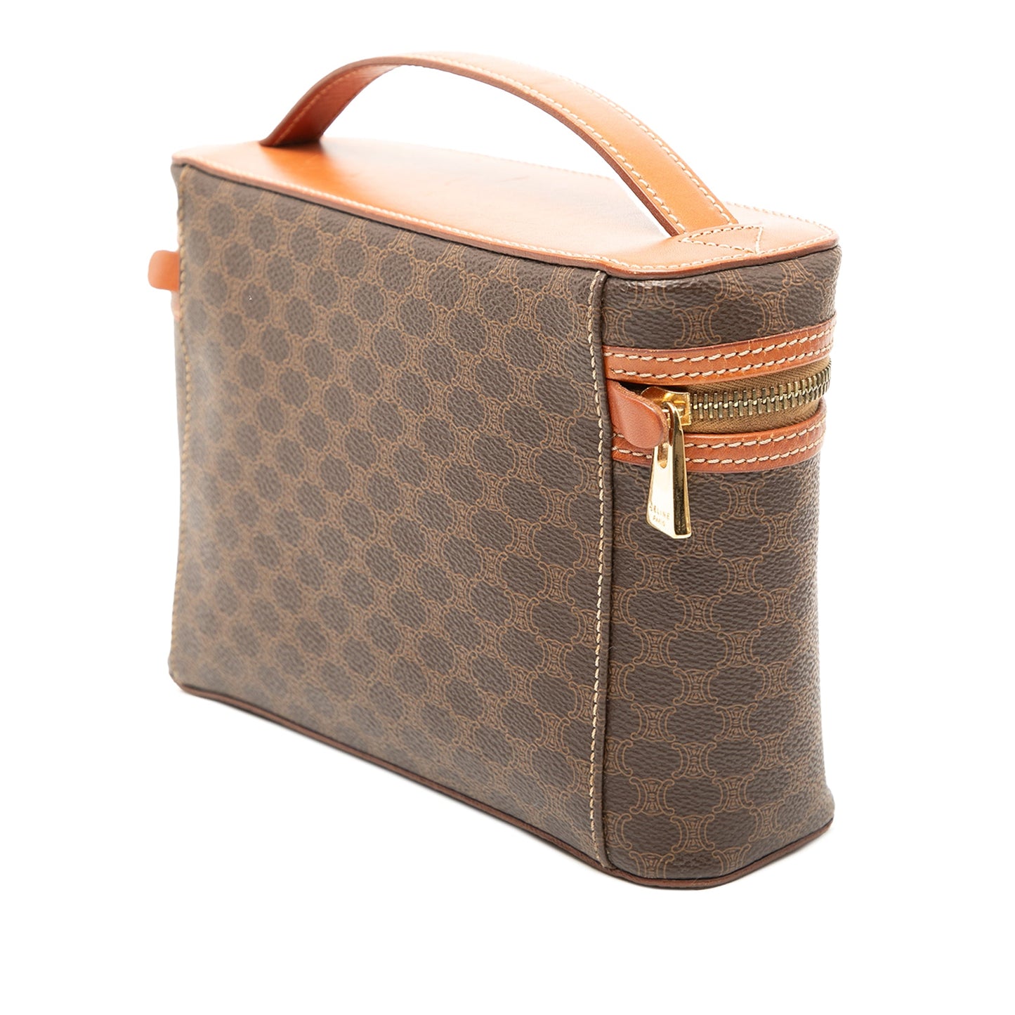Celine Macadam Coated Canvas Vanity Bag