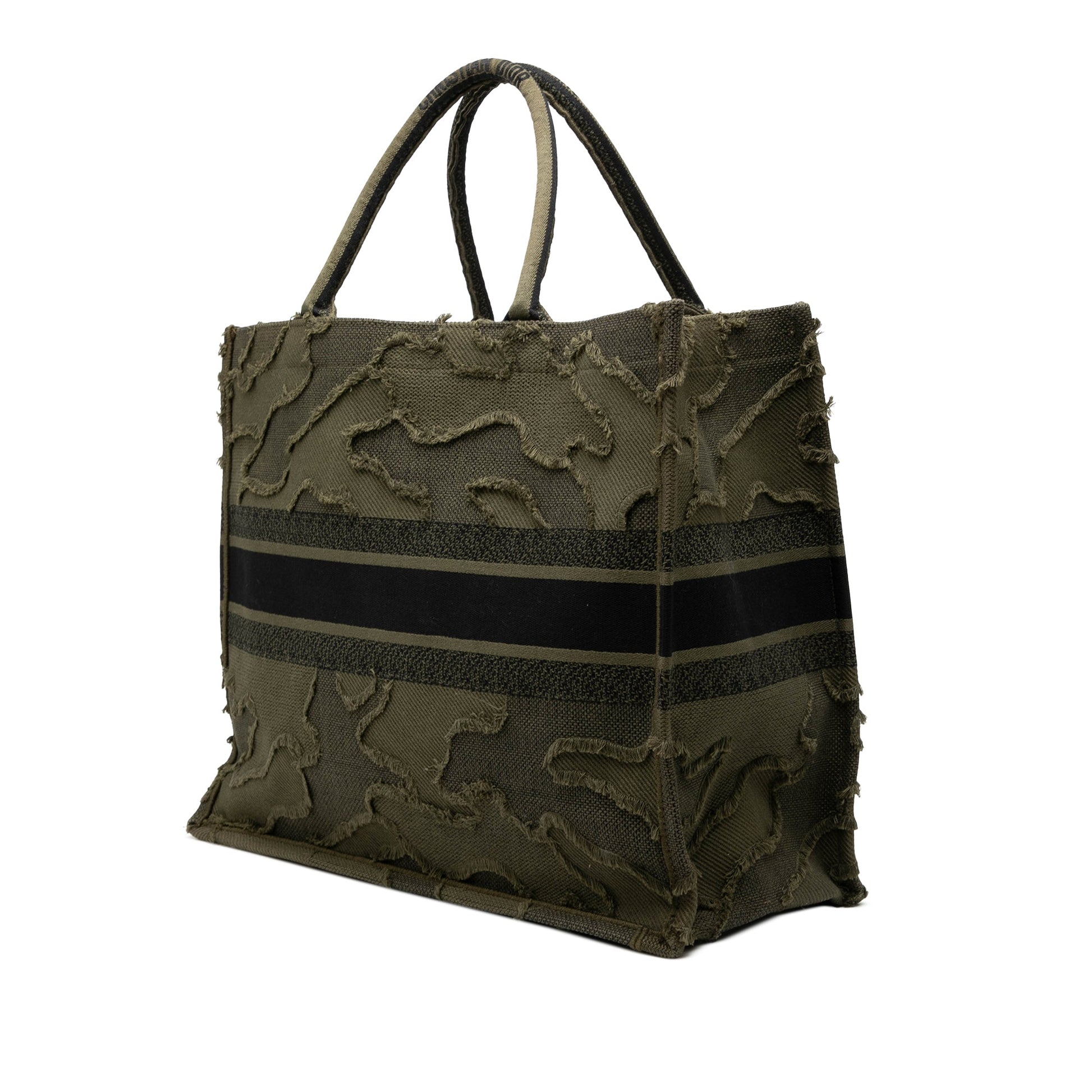 Dior Large Embroidered Canvas Camouflage Book Tote