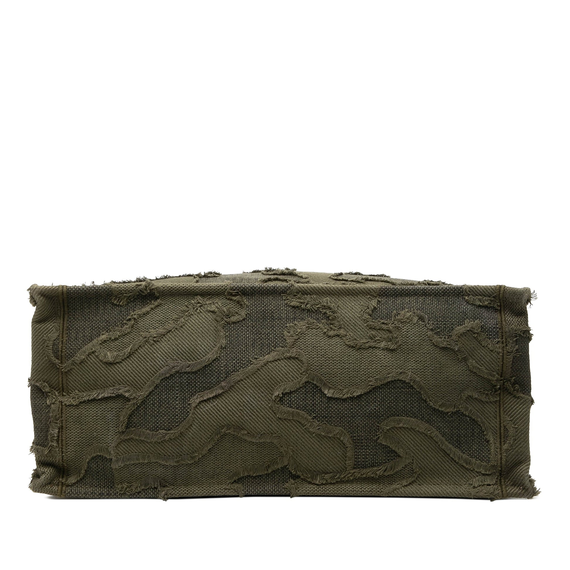Dior Large Embroidered Canvas Camouflage Book Tote