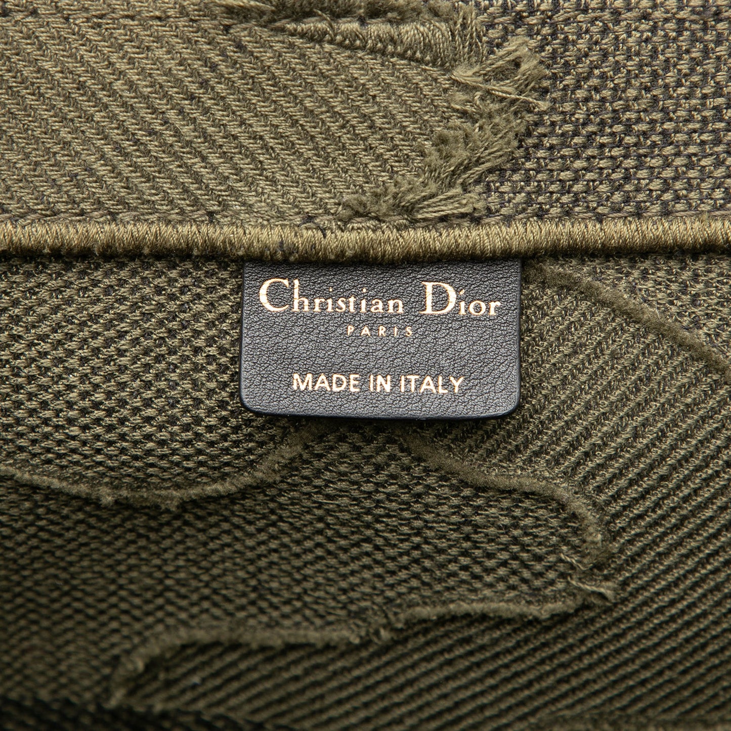 Dior Large Embroidered Canvas Camouflage Book Tote