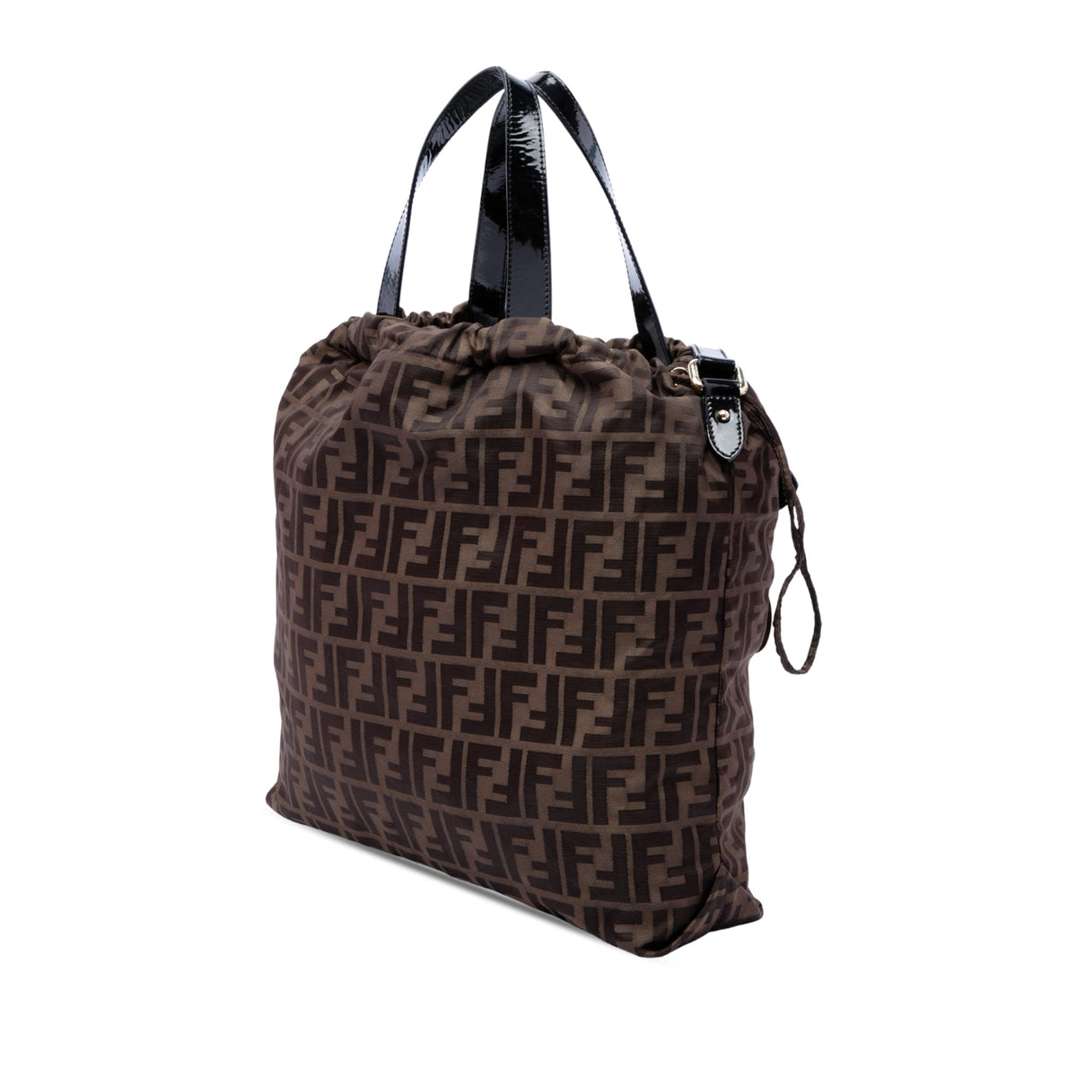 Fendi Zucca Canvas Satchel — Brown