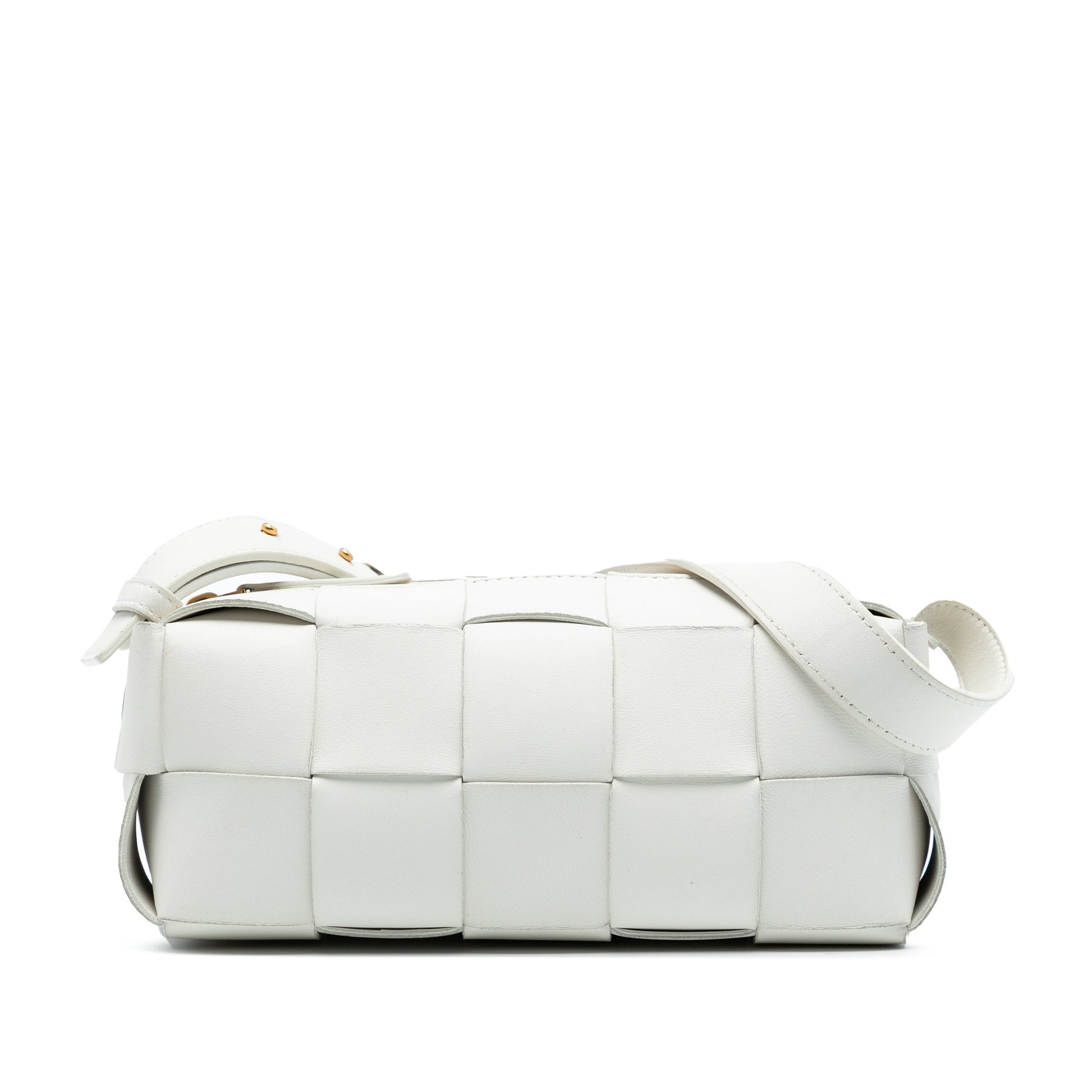 Bottega Veneta Small Lambskin Intrecciato Brick Cassette