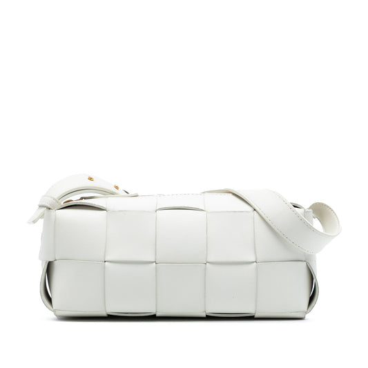 Bottega Veneta Small Lambskin Intrecciato Brick Cassette