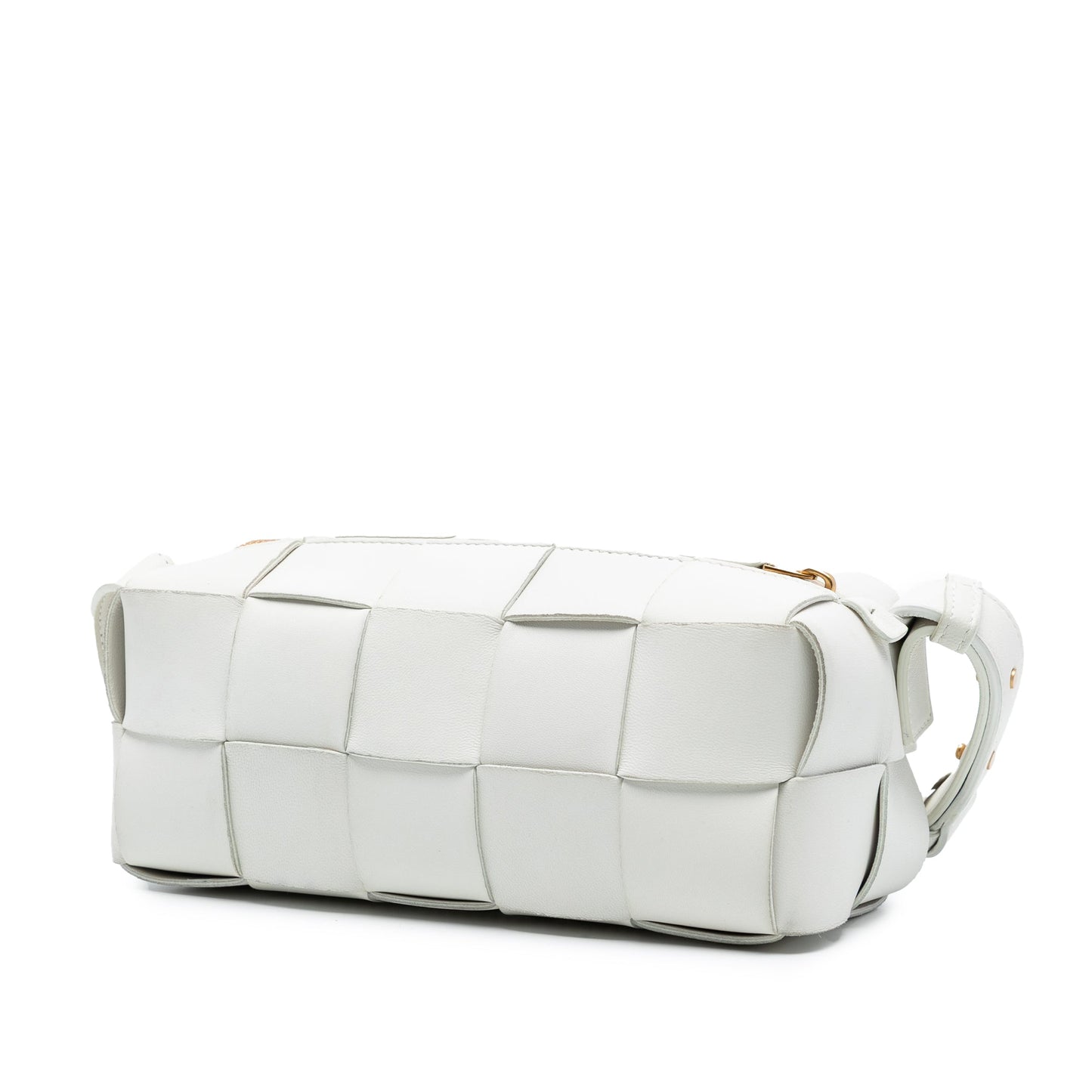Bottega Veneta Small Lambskin Intrecciato Brick Cassette